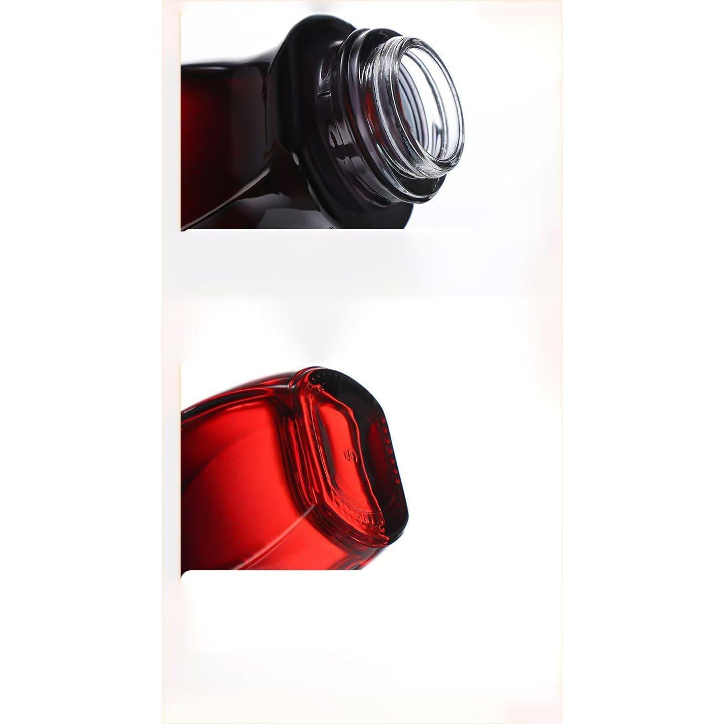 Pack de 2 Botellas de Vidrio Reutilizables 50ml con Rodillo