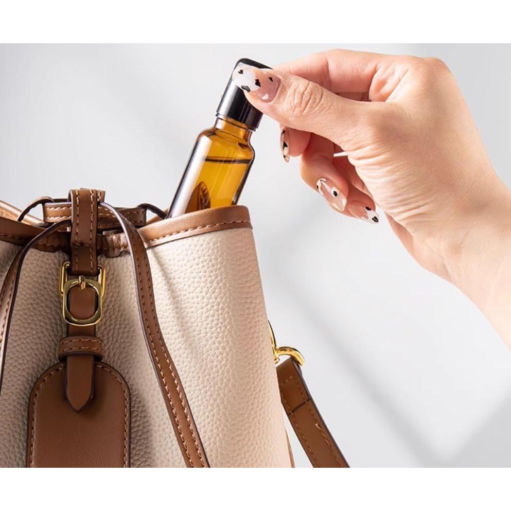 Set de 3 Botellas de Rodillo de Vidrio Ámbar 30ml Erioctry