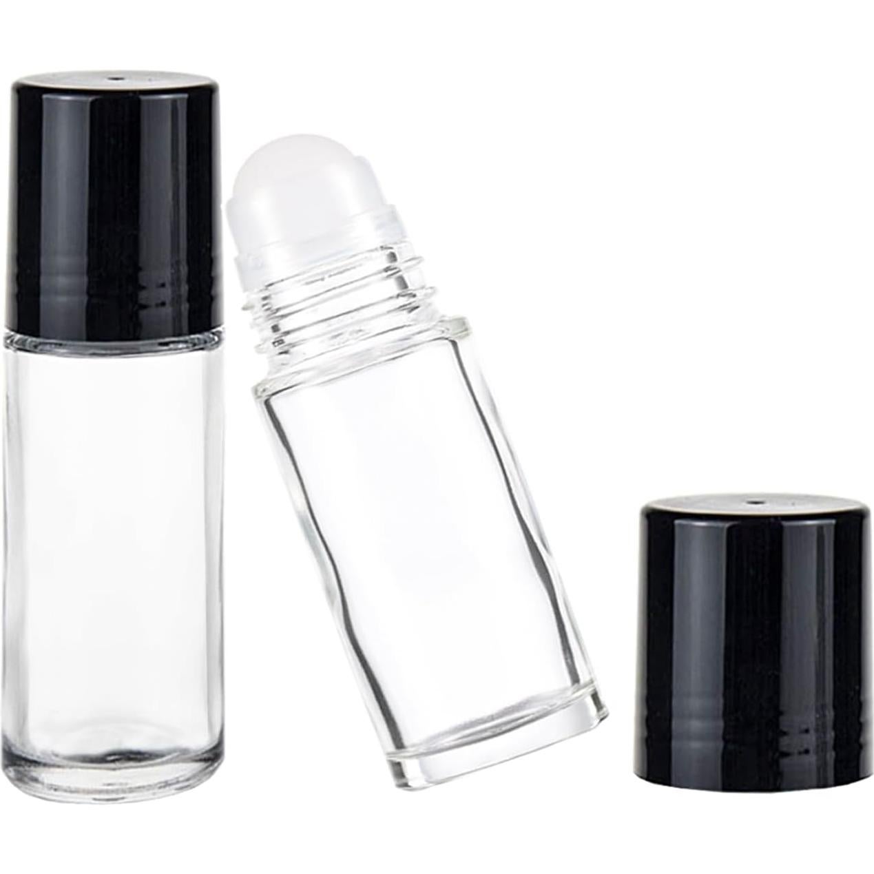 4 Botellas de Rodillo de Vidrio 30ml PYAWI con Accesorios