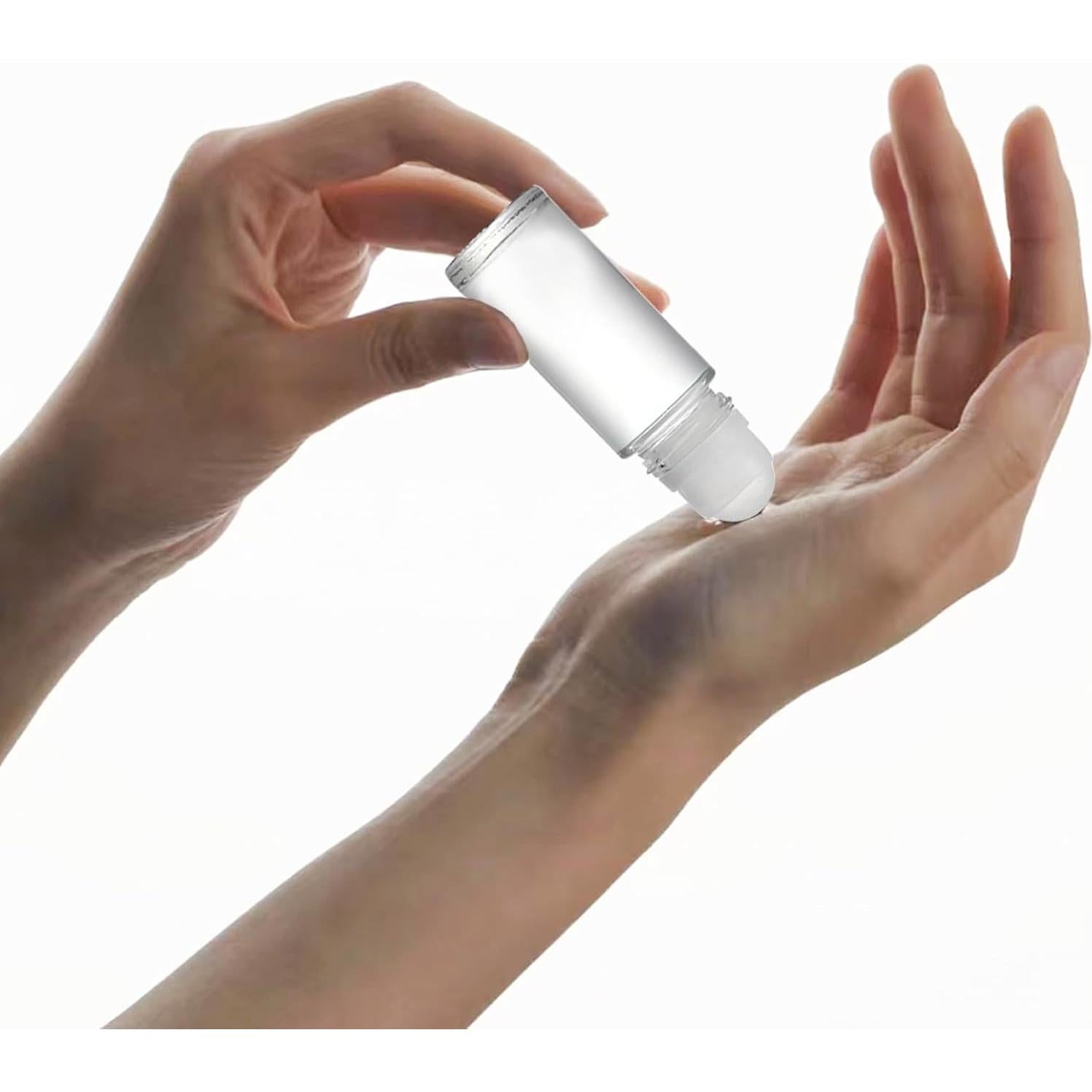 4 Botellas de Rodillo de Vidrio 30ml PYAWI con Accesorios