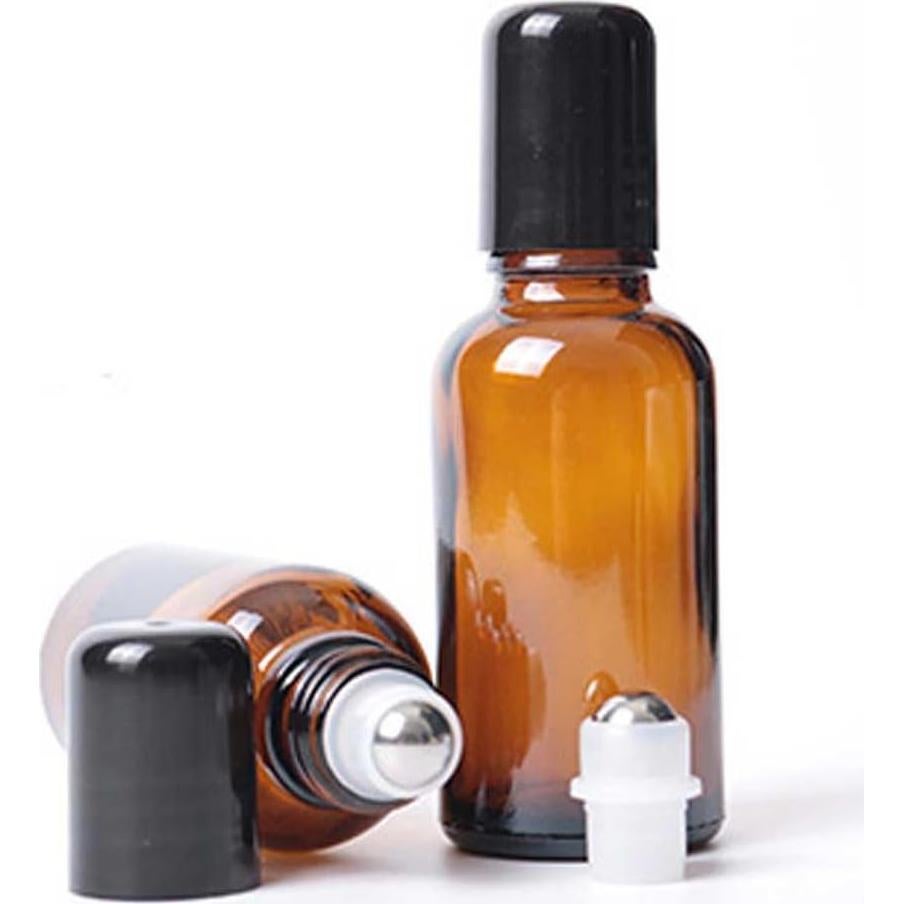 Botellas de Vidrio Roller 30ml Teensery - 2 Piezas Ámbar
