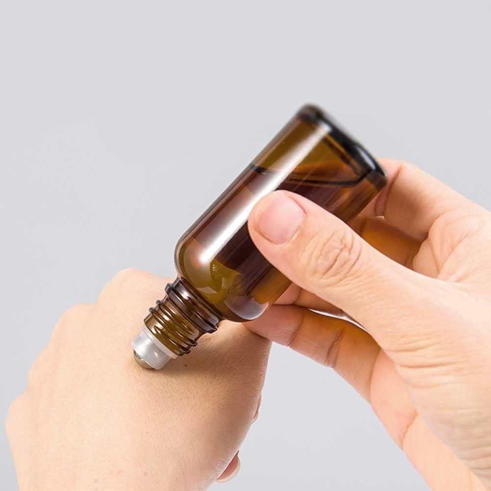 Botellas de Vidrio Roller 30ml Teensery - 2 Piezas Ámbar