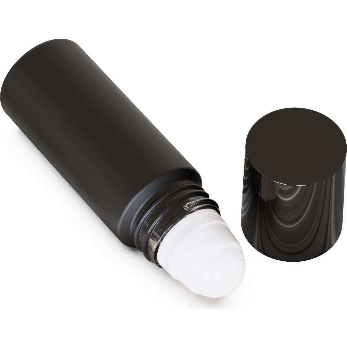 Set de 5 Botellas de Vidrio 30ml Negras Recargables Jagolain