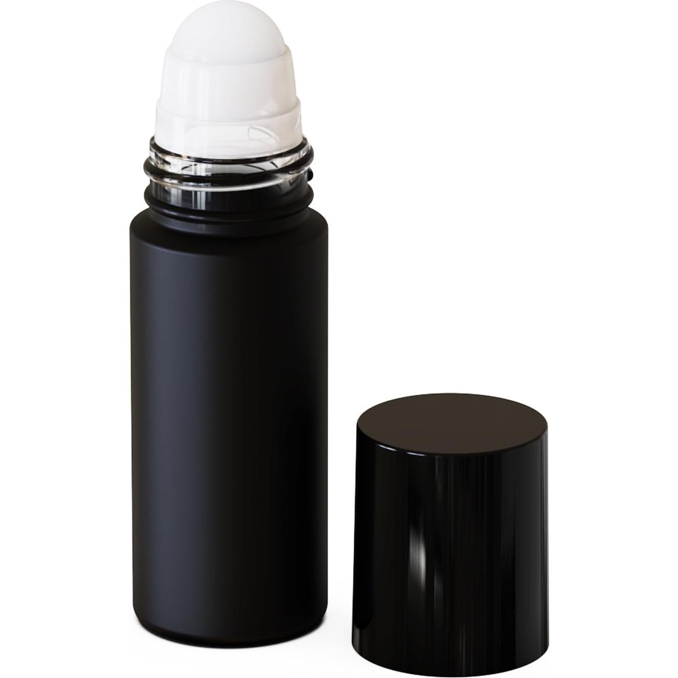 Set de 5 Botellas de Vidrio 30ml Negras Recargables Jagolain