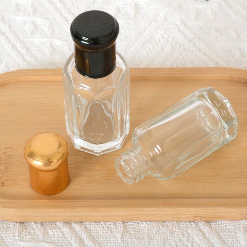 Botella de vidrio negro WsjiaboFux 10ml para perfume y aromaterapia
