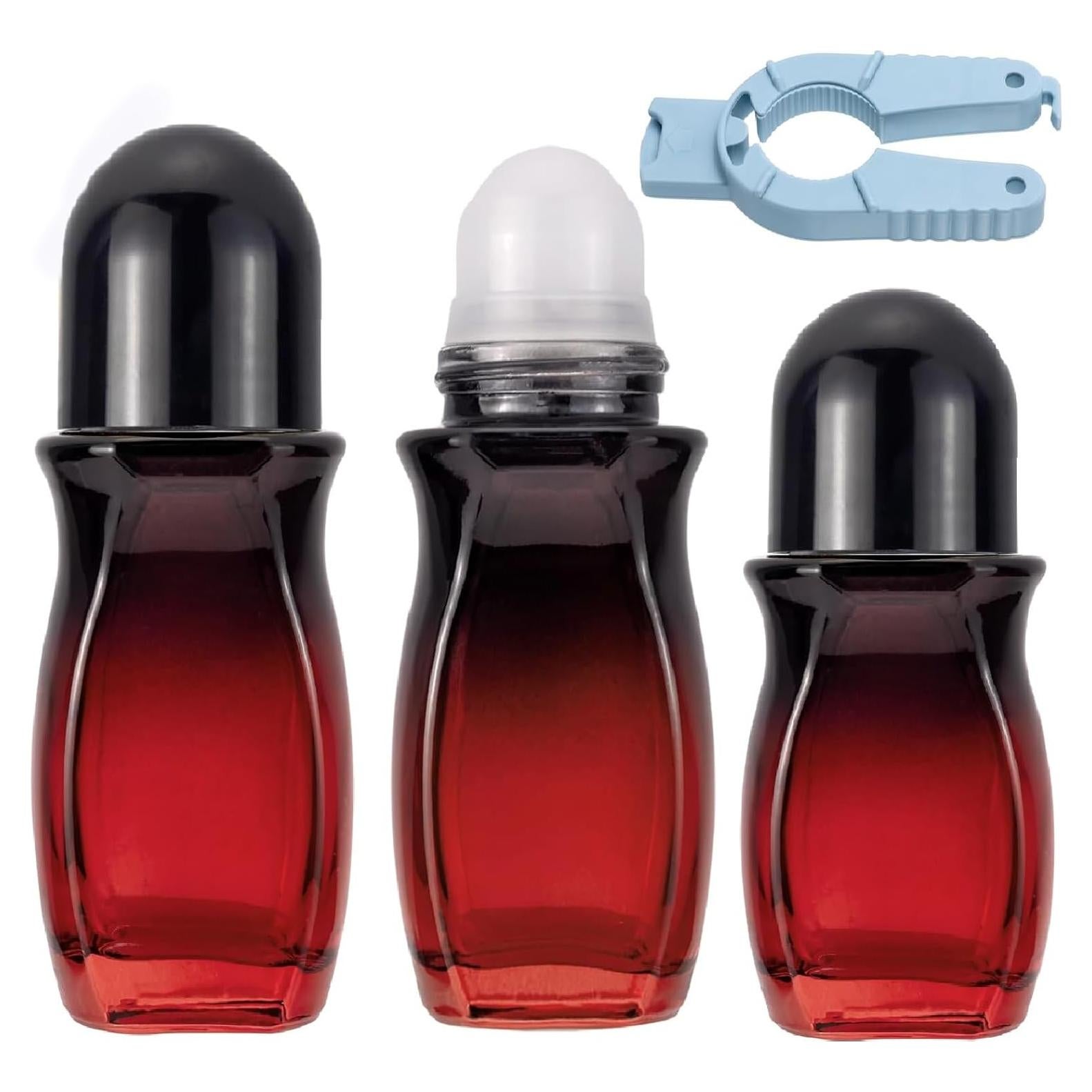 Conjunto 3 Botellas de Vidrio Roller WIKNOW 50ml y 30ml