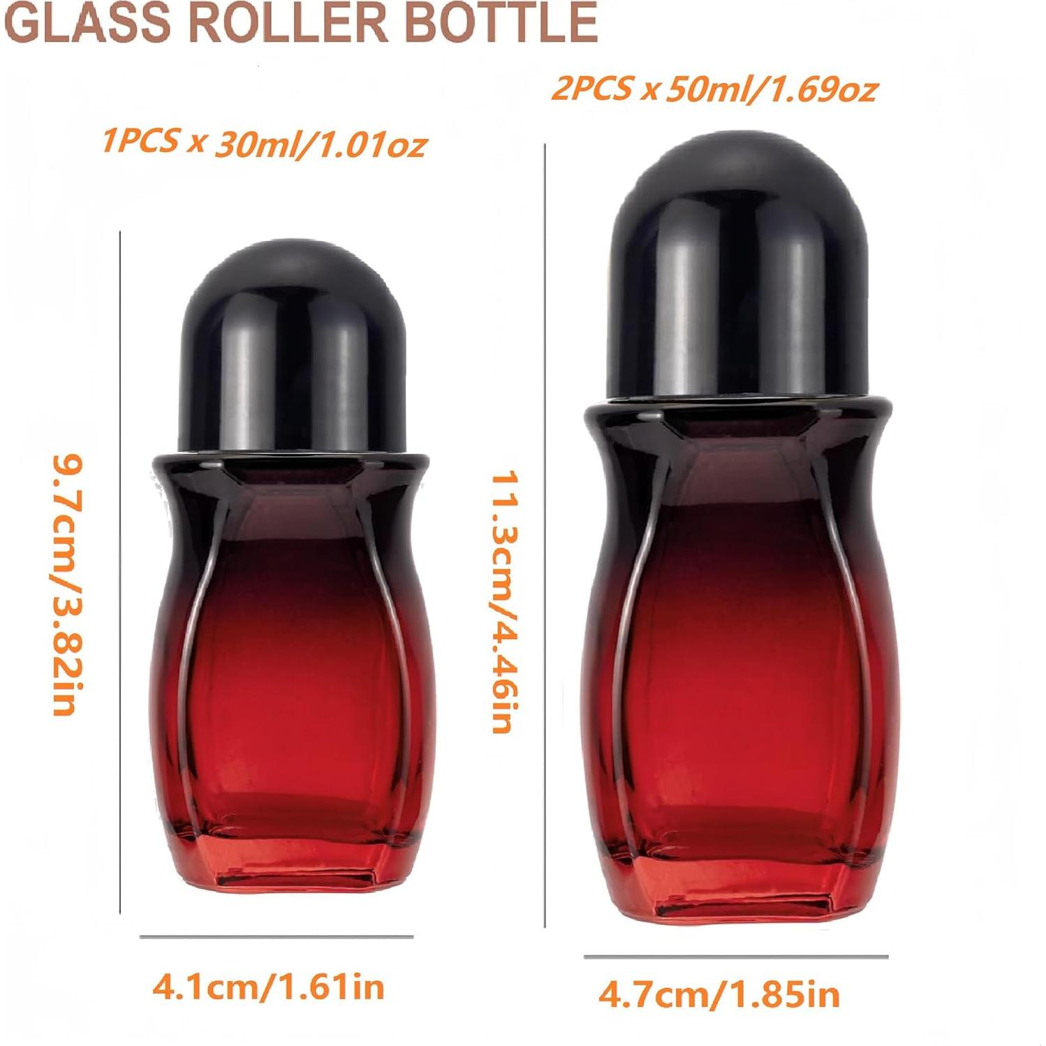 Conjunto 3 Botellas de Vidrio Roller WIKNOW 50ml y 30ml