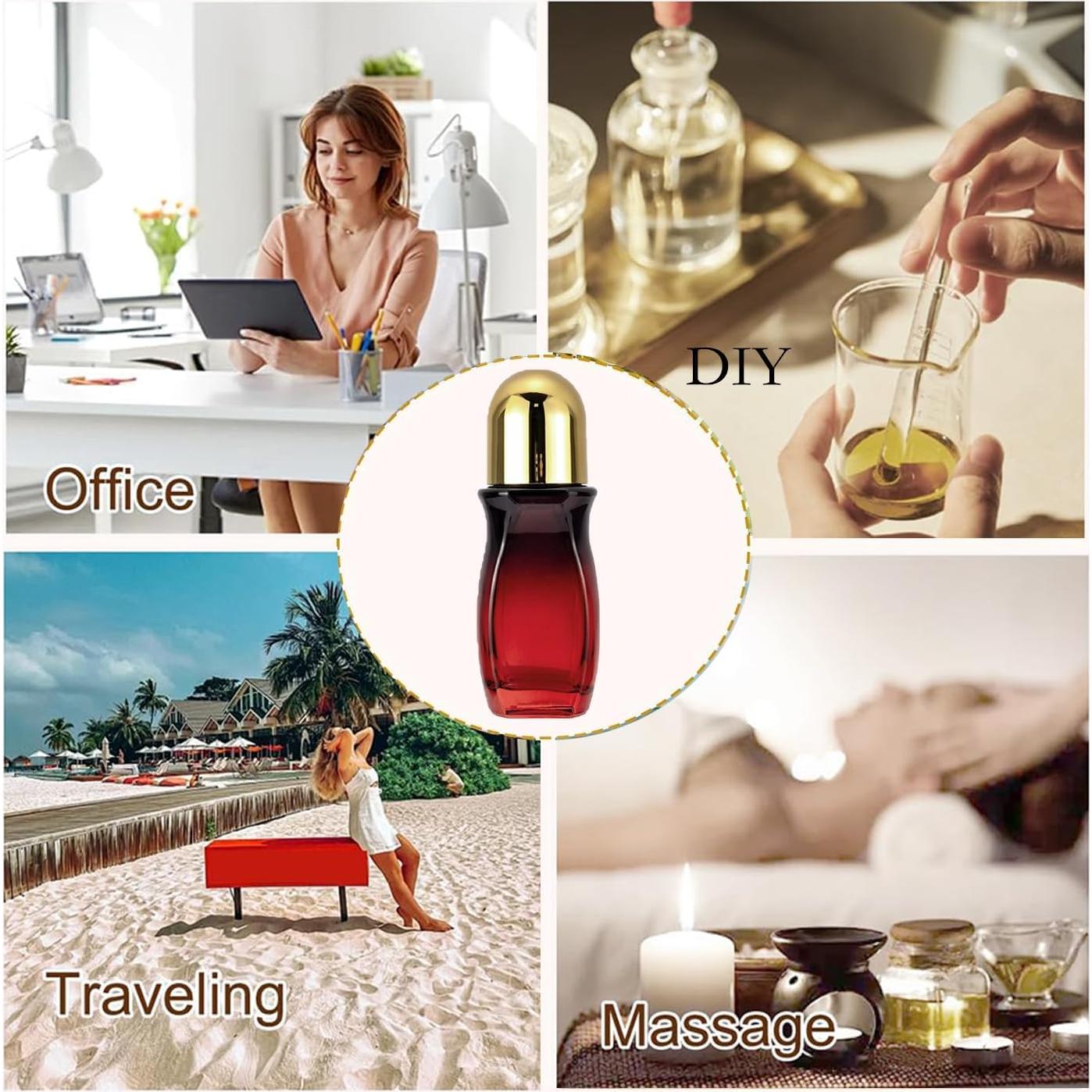 Conjunto 3 Botellas de Vidrio Roller WIKNOW 50ml y 30ml