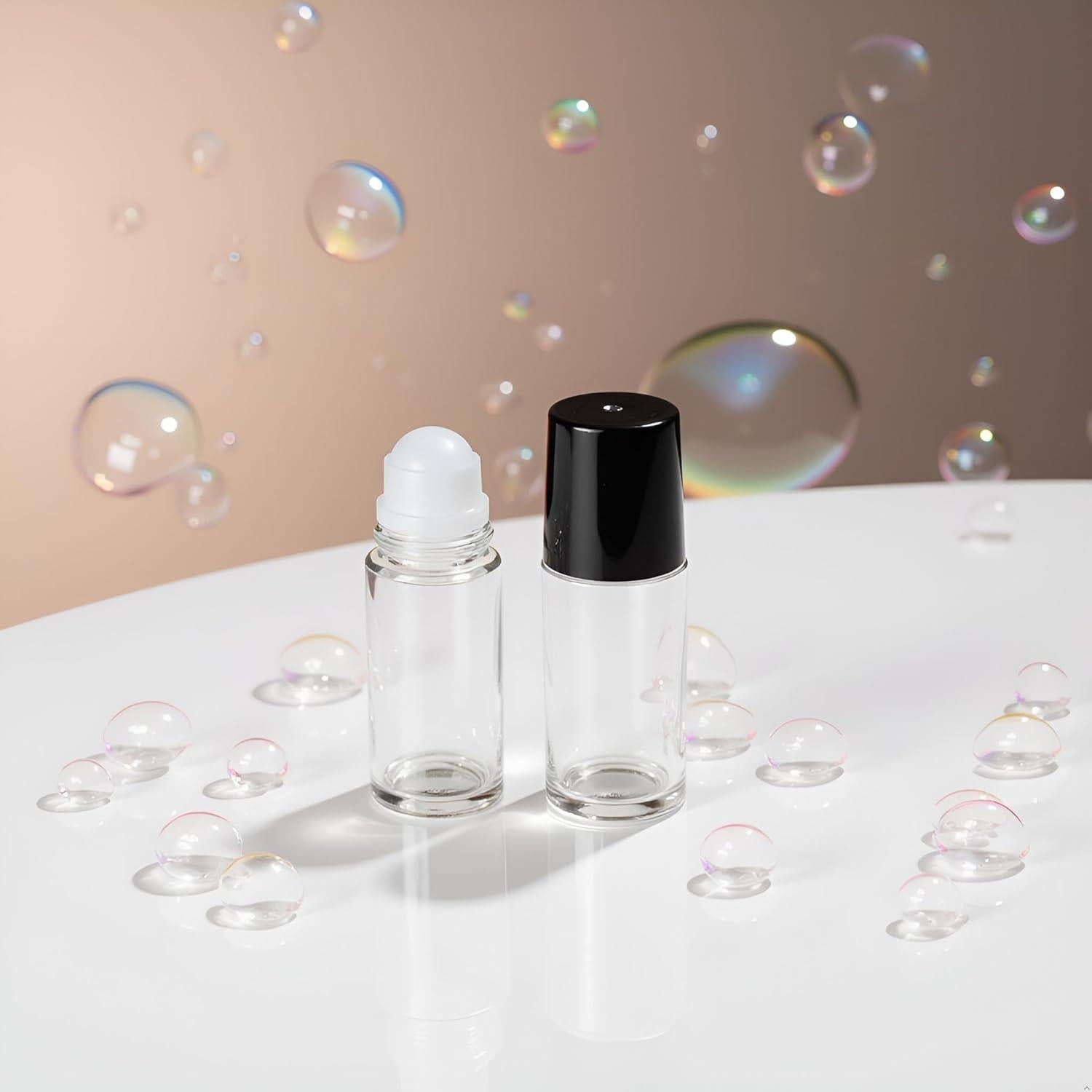 Set de 2 Botellas Roller de Vidrio 30ml Galepromot Negras