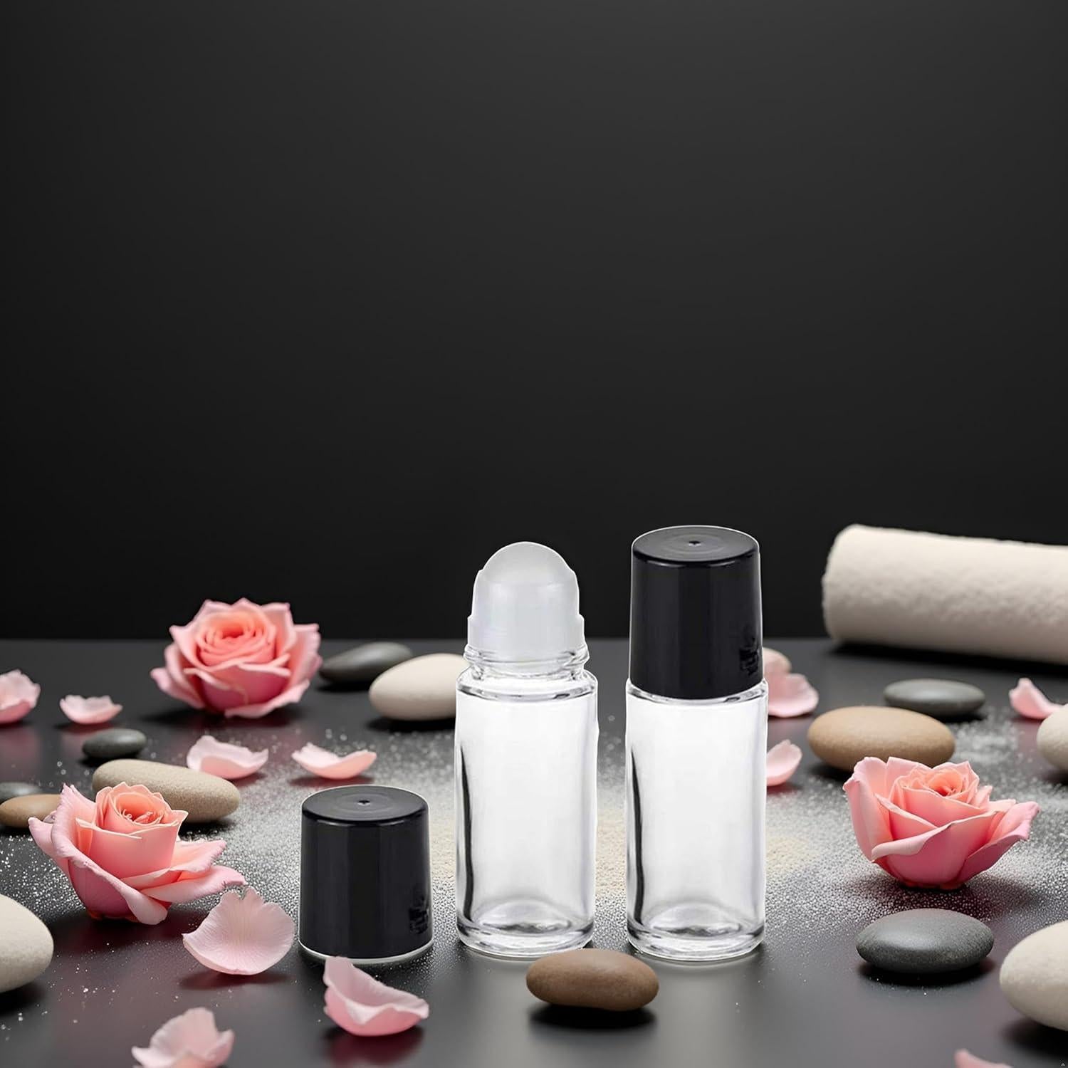 Botellas de Vidrio Esencial 30ml YuanHolumid 2 Pcs