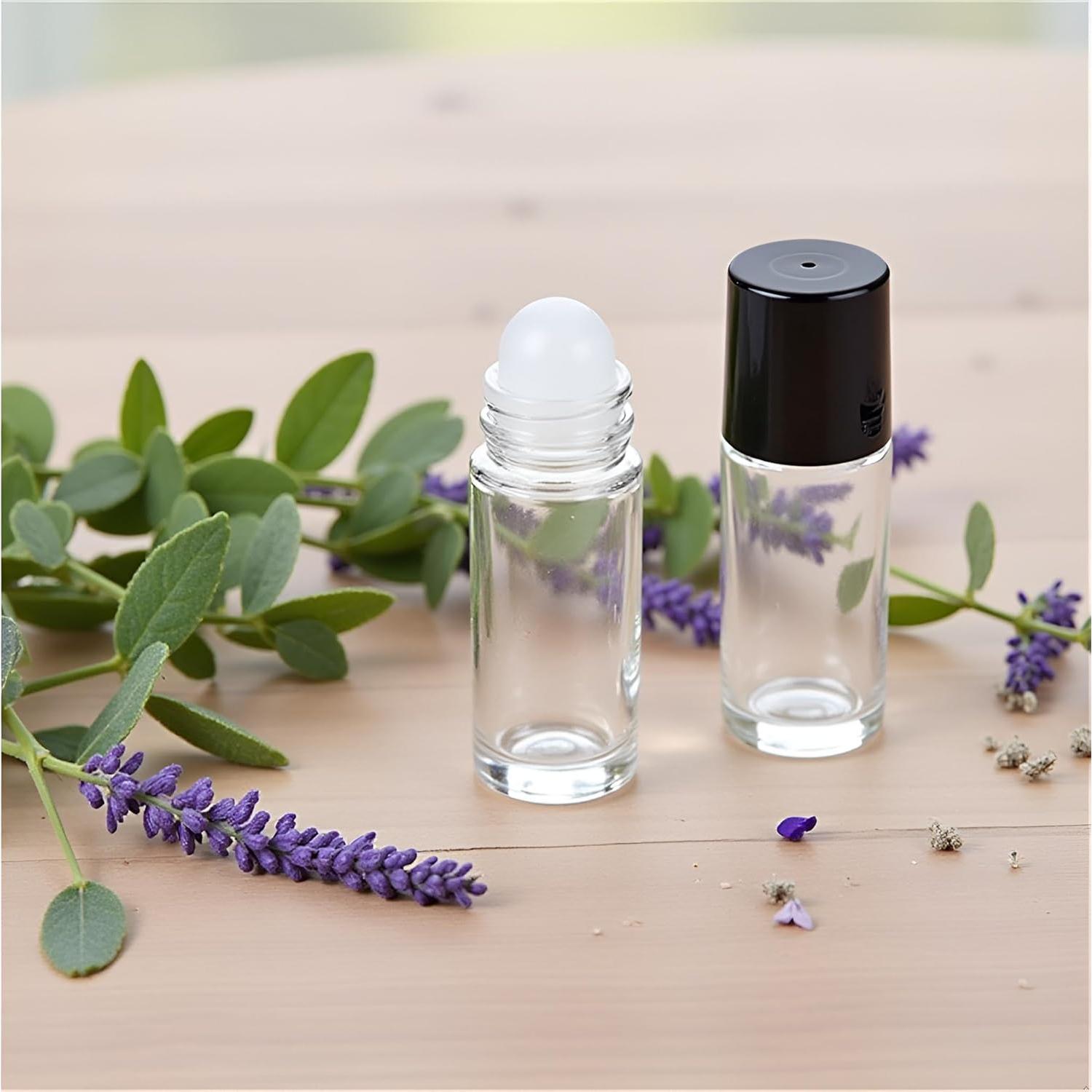 Botellas de Vidrio Esencial 30ml YuanHolumid 2 Pcs