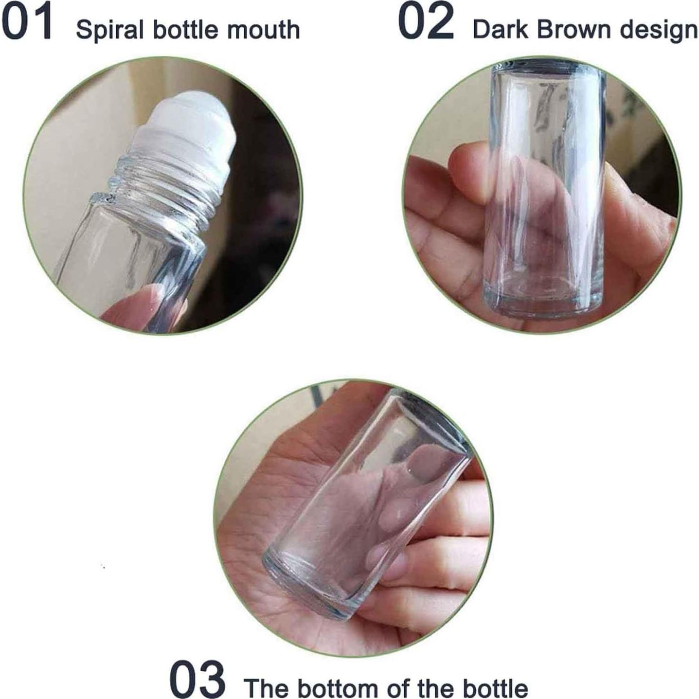 Botellas de Vidrio Esencial 30ml YuanHolumid 2 Pcs