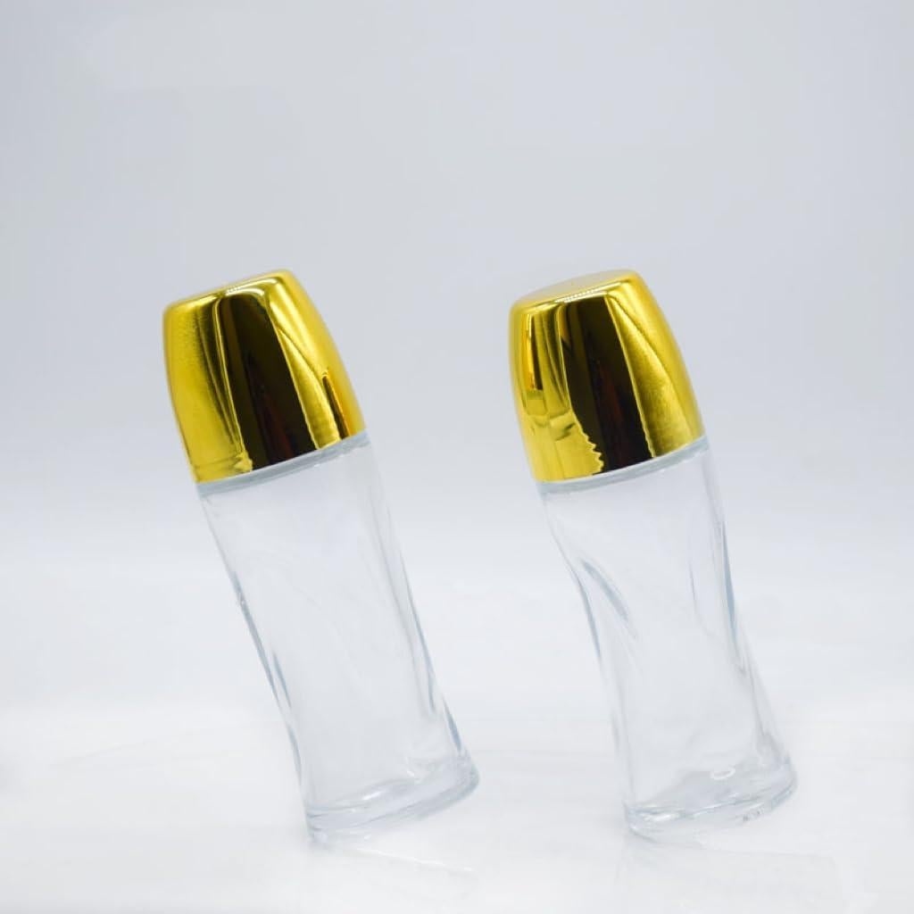 2 Botellas de Aceite Esencial de Vidrio 50ml LNYMZD con Rodillo
