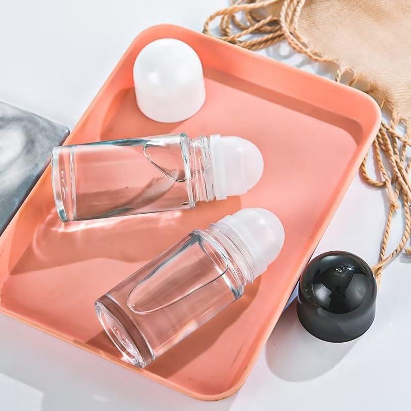 Juego de 2 Botellas de Vidrio 50ml Tnyvm con Rodillo