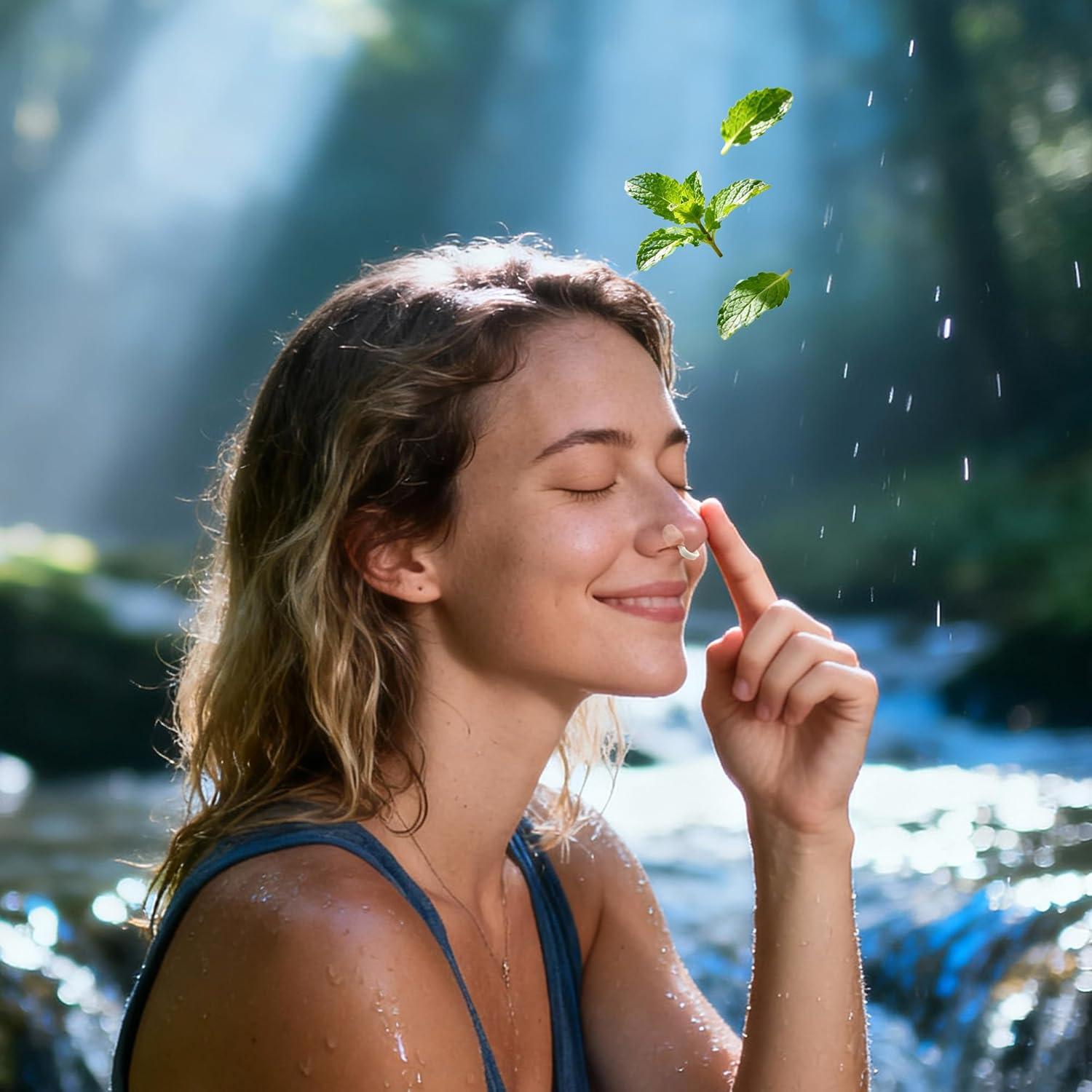 Clip Nasal Refrescante WESOCES con Aceite de Menta - 2 Pack