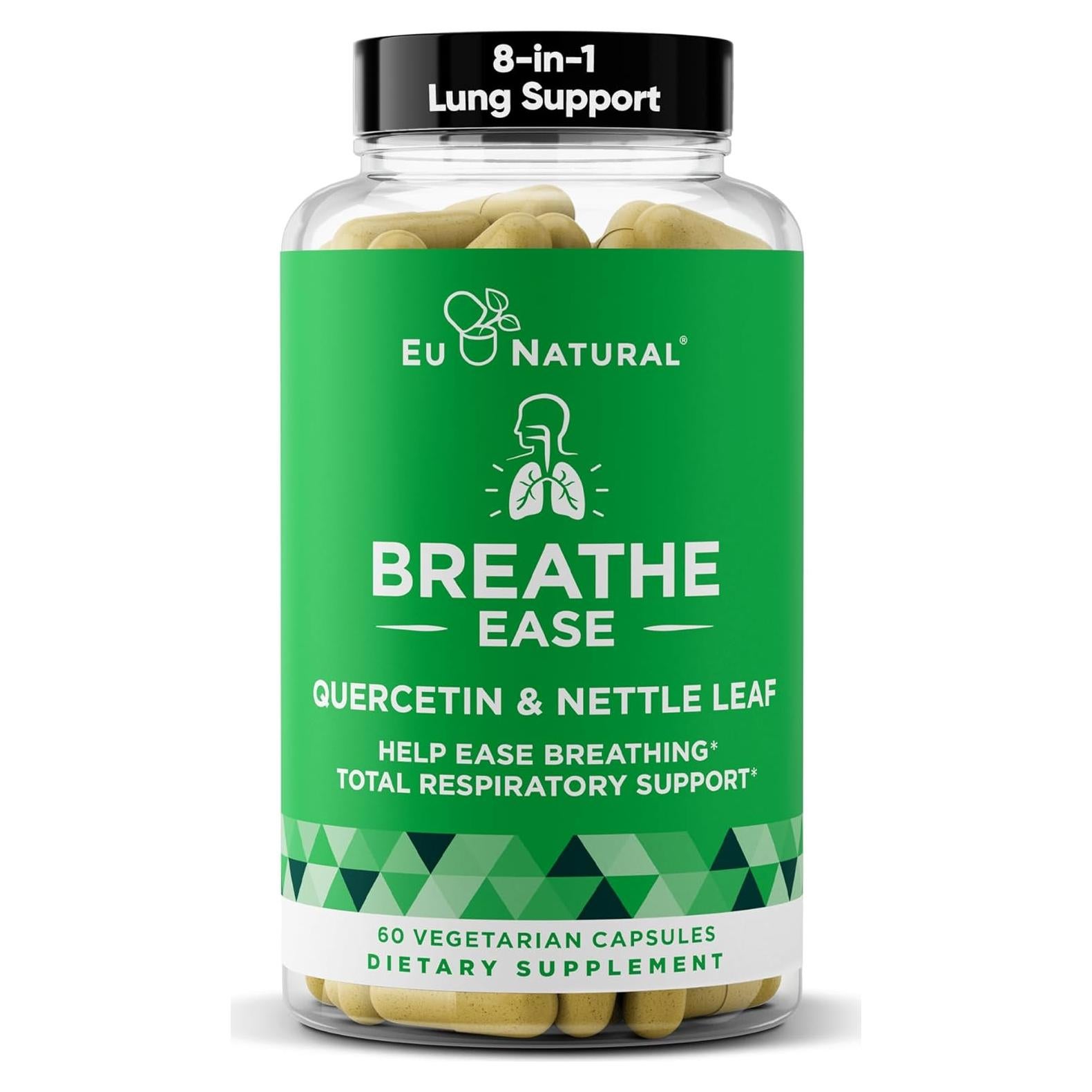 Suplemento Inhalador Breathe Eu Natural 60 Cápsulas Vegetarianas