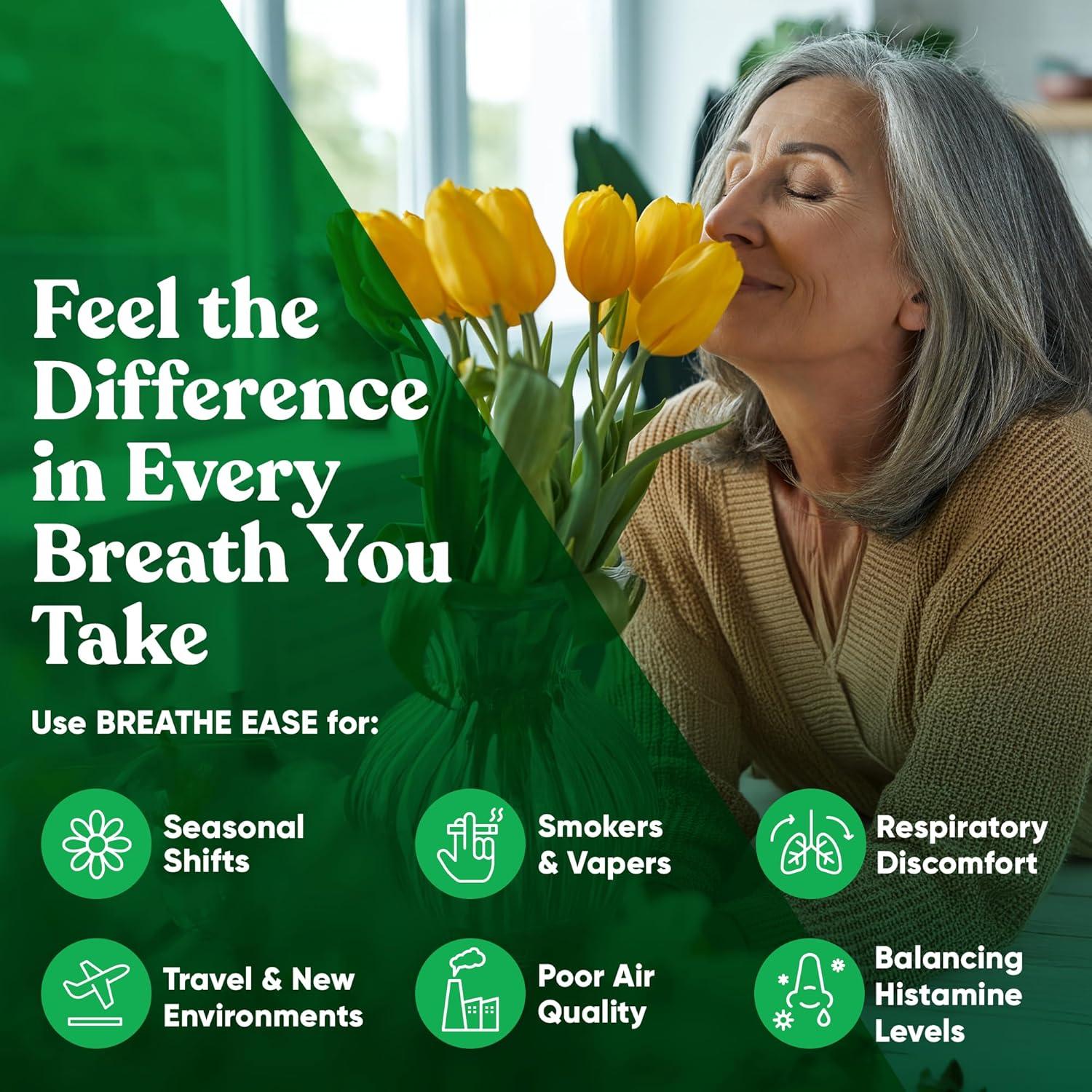 Suplemento Inhalador Breathe Eu Natural 60 Cápsulas Vegetarianas