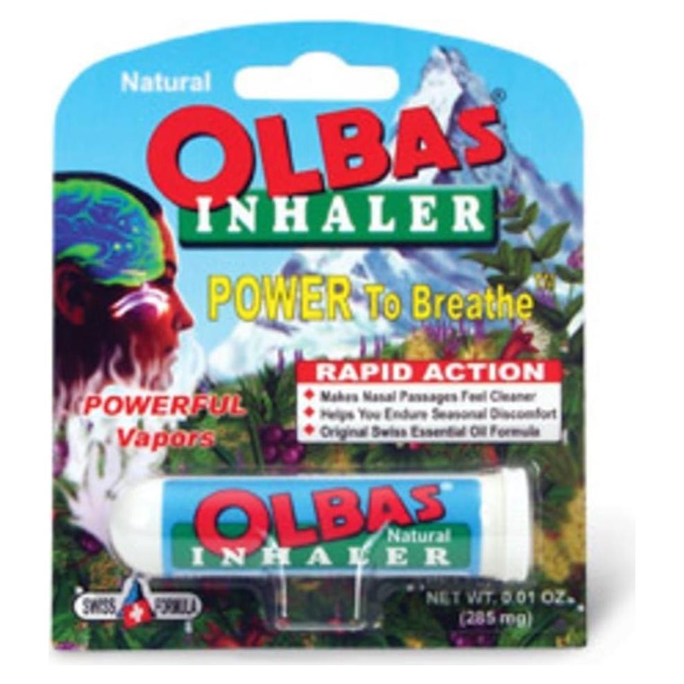 Inhalador Natural Olbas - Tamaño de Bolsillo, 12 Unidades