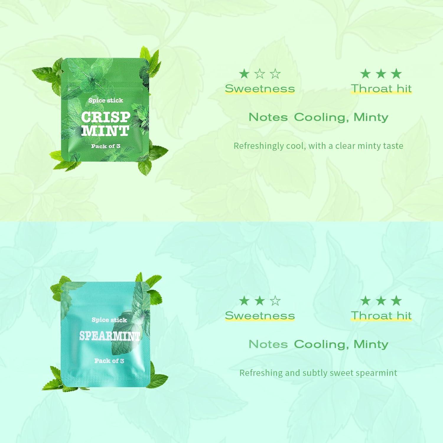 Inhalador Quit Boderi Acero Inoxidable con 4 Núcleos Menta