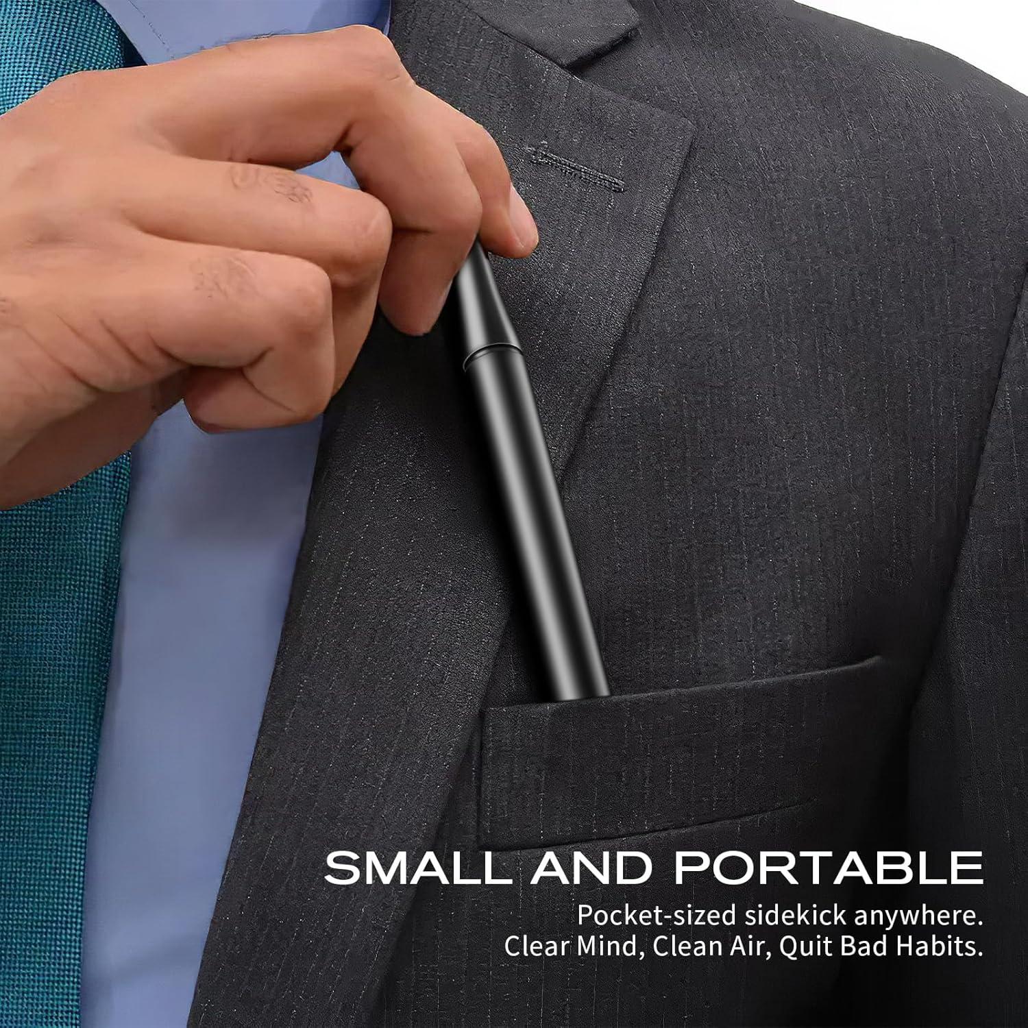 Inhalador Quit Boderi Acero Inoxidable con 4 Núcleos Menta