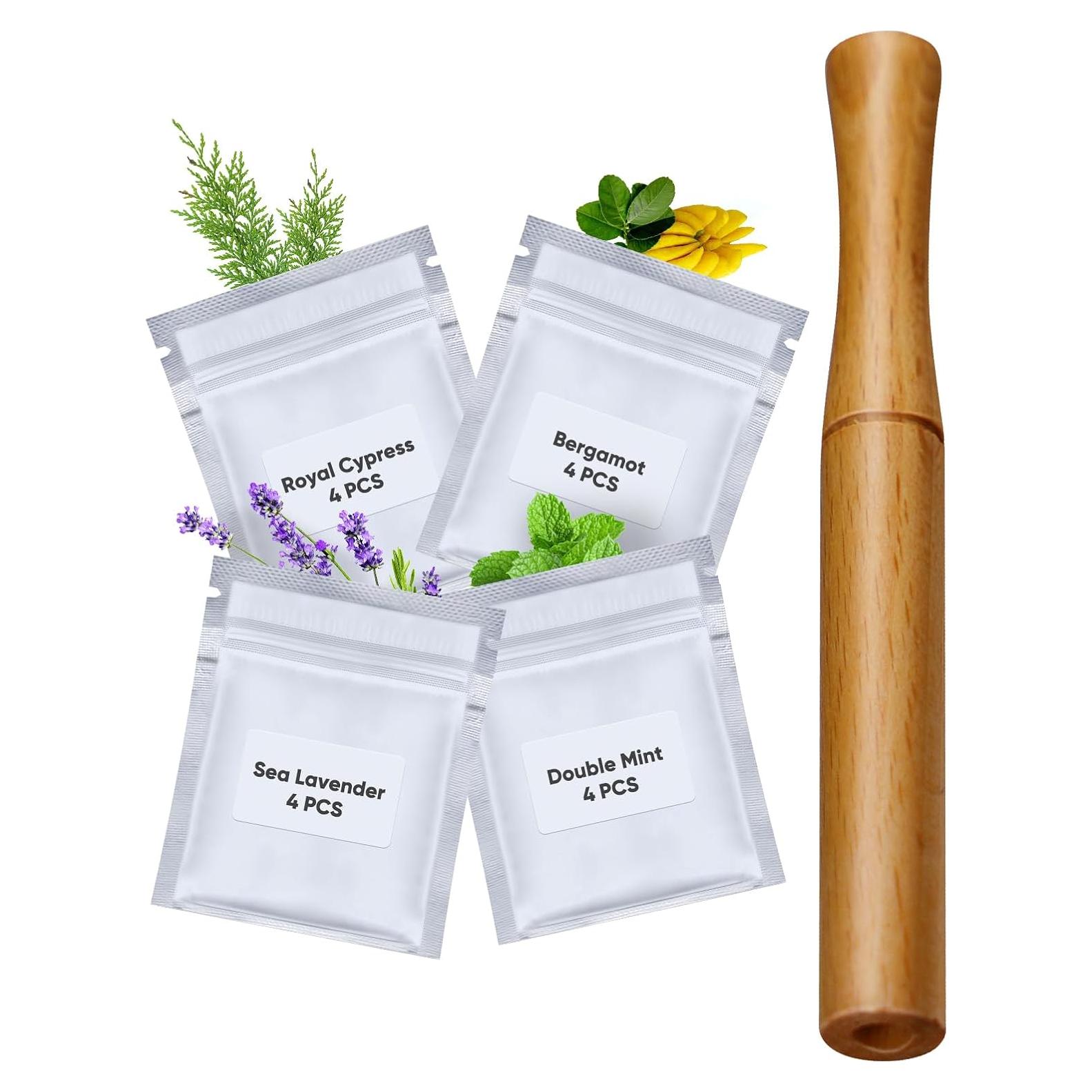 Inhalador Herbal STAY STOKED - Compacto y Portátil con 16 Cápsulas