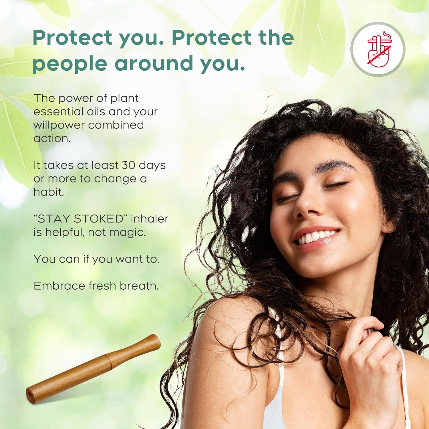 Inhalador Herbal STAY STOKED - Compacto y Portátil con 16 Cápsulas