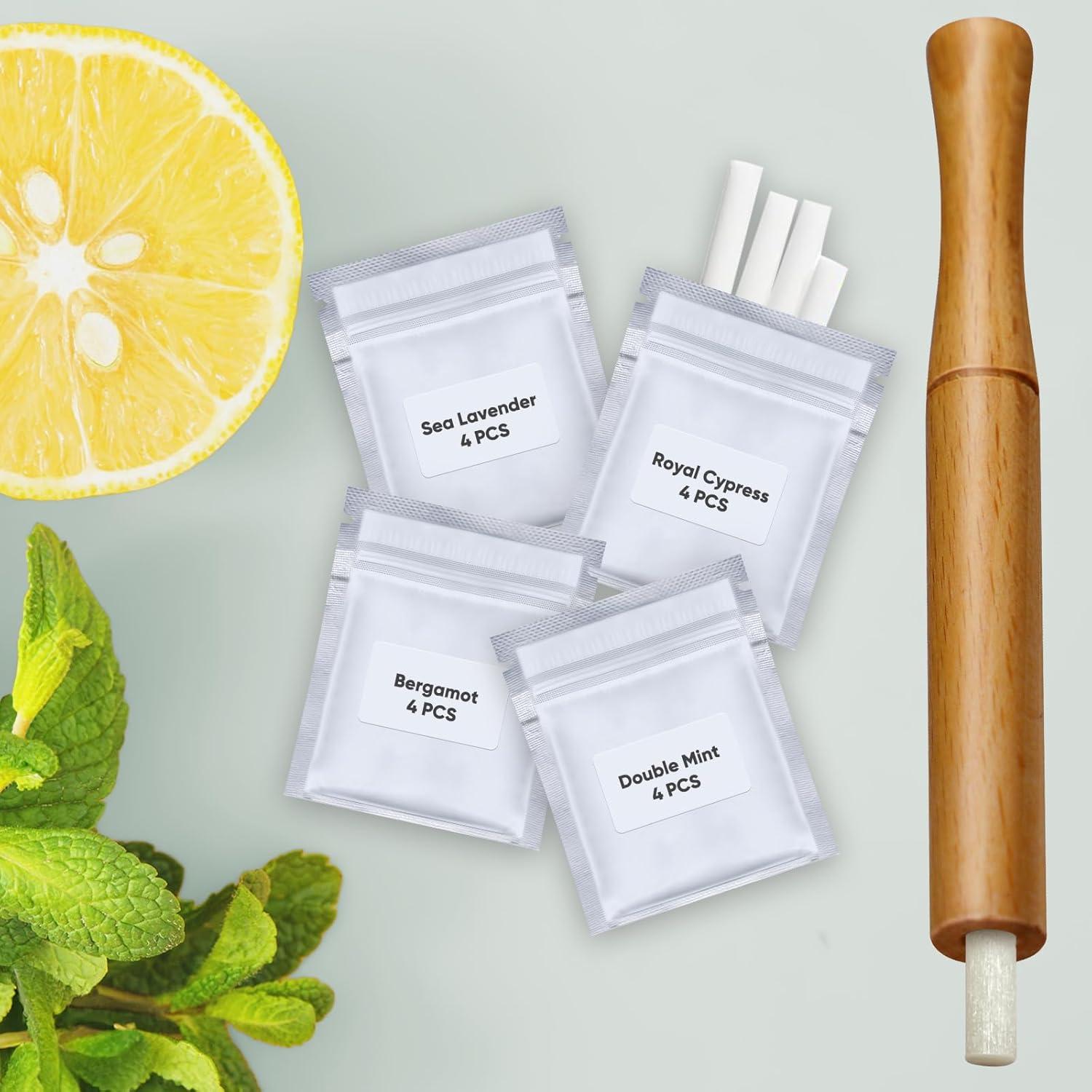 Inhalador Herbal STAY STOKED - Compacto y Portátil con 16 Cápsulas