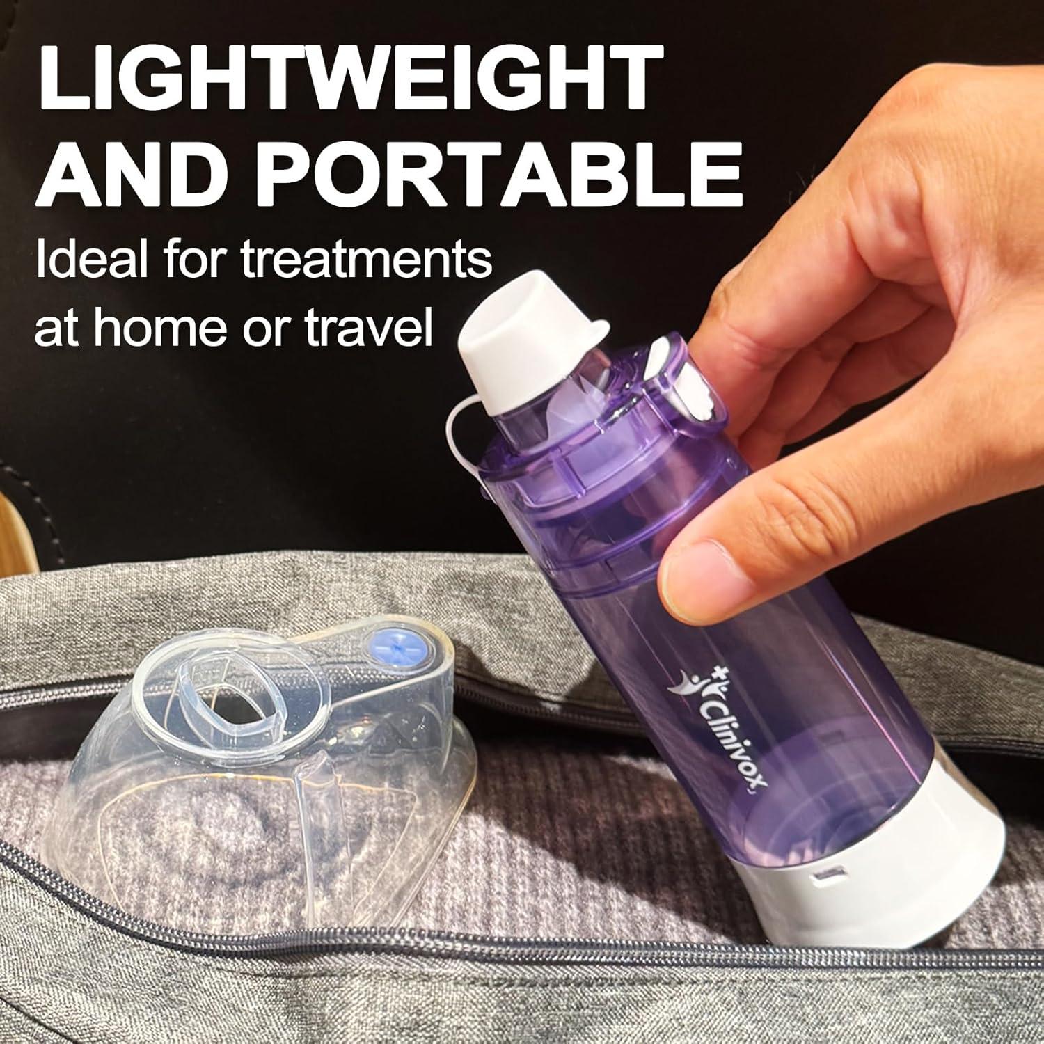 Espaciador para Inhalador Clinivox con Máscara de Silicona