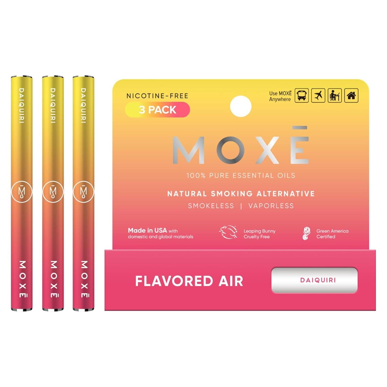 Inhalador de Aromaterapia MOXE Daiquiri - 3 Paquete, Sabor Natural