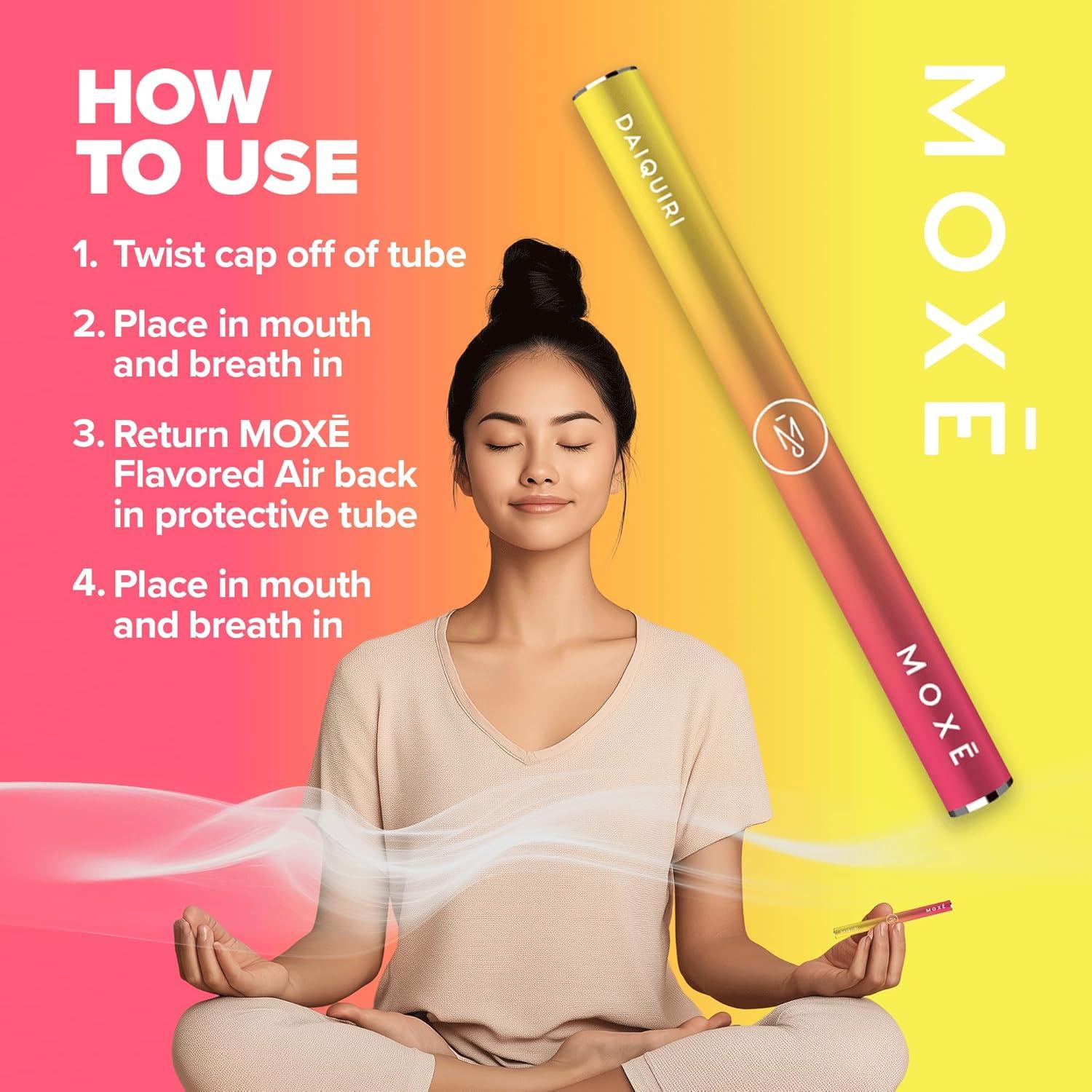 Inhalador de Aromaterapia MOXE Daiquiri - 3 Paquete, Sabor Natural