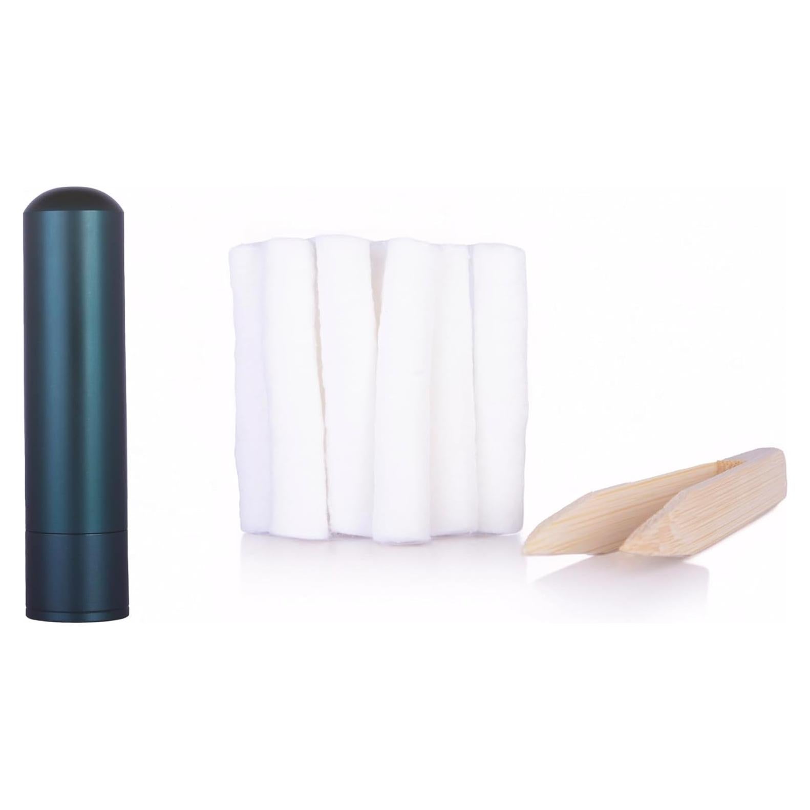 Inhalador Nasal Hwa Essentials de Aluminio Verde Oscuro - Aromaterapia