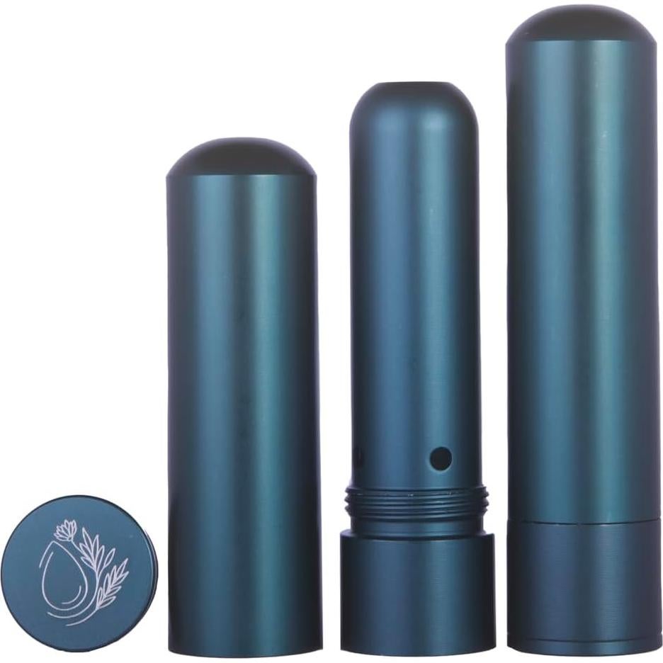 Inhalador Nasal Hwa Essentials de Aluminio Verde Oscuro - Aromaterapia