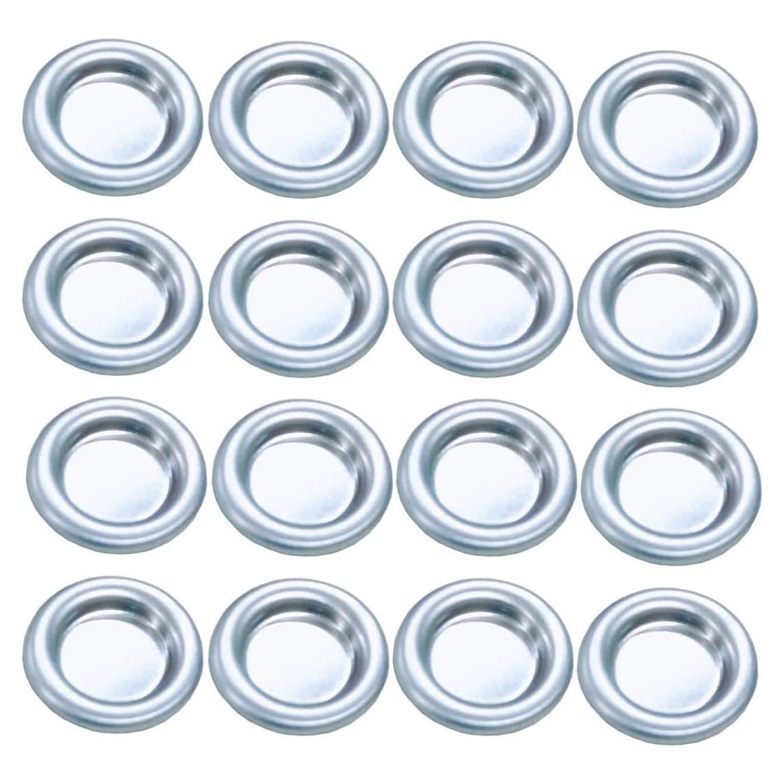 50 Soportes de Incienso de Metal Luzen Plata Redondos 3cm