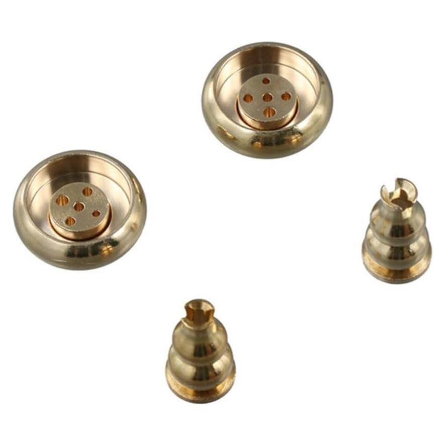 4 Soportes de Incienso de Latón Kopida, Diseño Calabaza 5 Agujeros