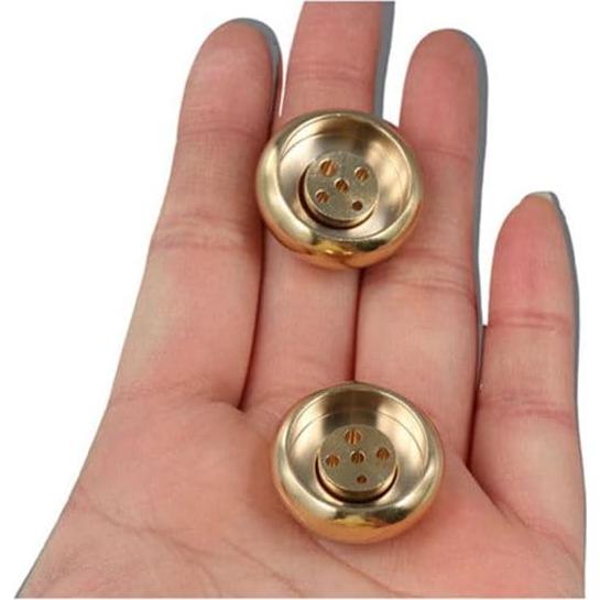 4 Soportes de Incienso de Latón Kopida, Diseño Calabaza 5 Agujeros