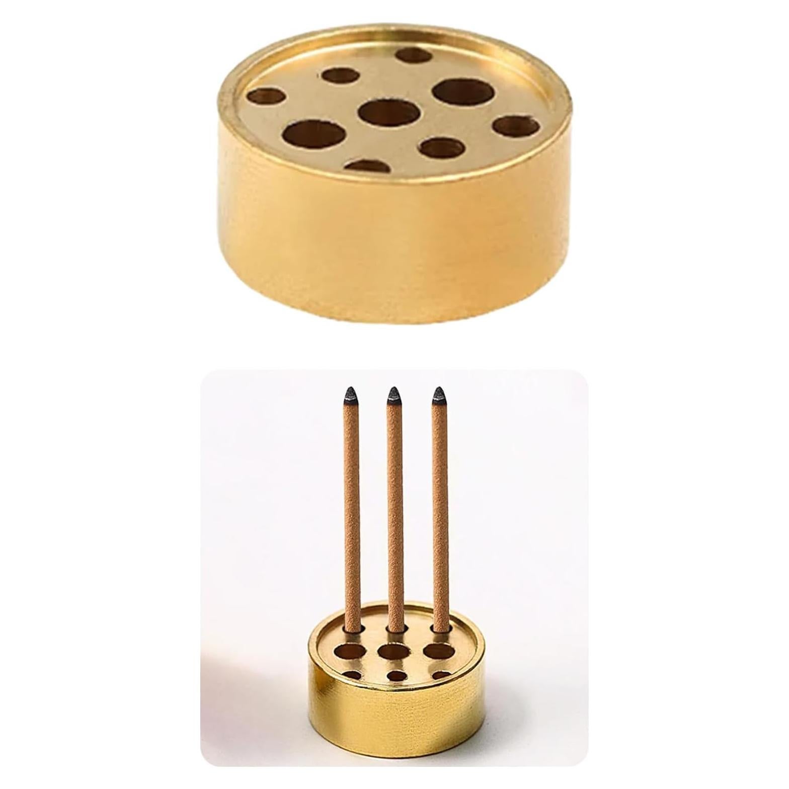 Soporte de Incienso de Latón SIXDAWANJIA con 9 Agujeros