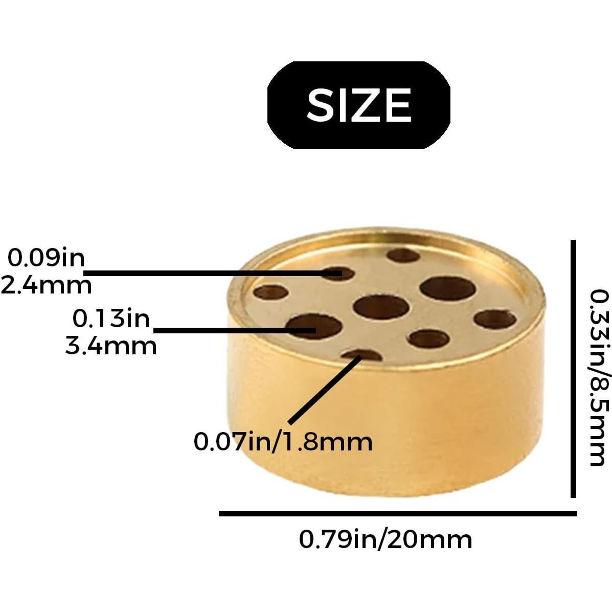 Soporte de Incienso de Latón SIXDAWANJIA con 9 Agujeros