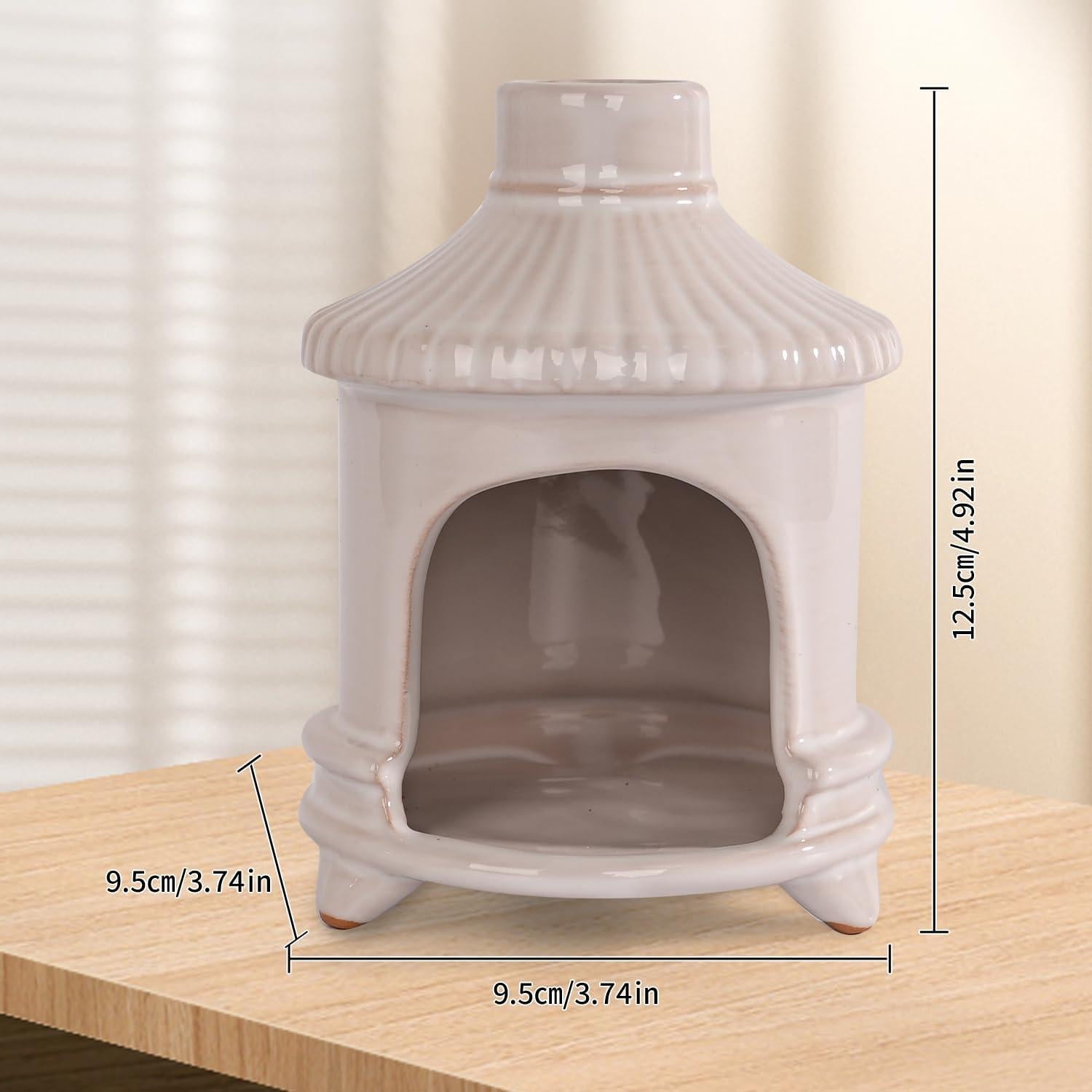 Soporte de Palo Santo Belsea Cerámica Blanca para Incienso