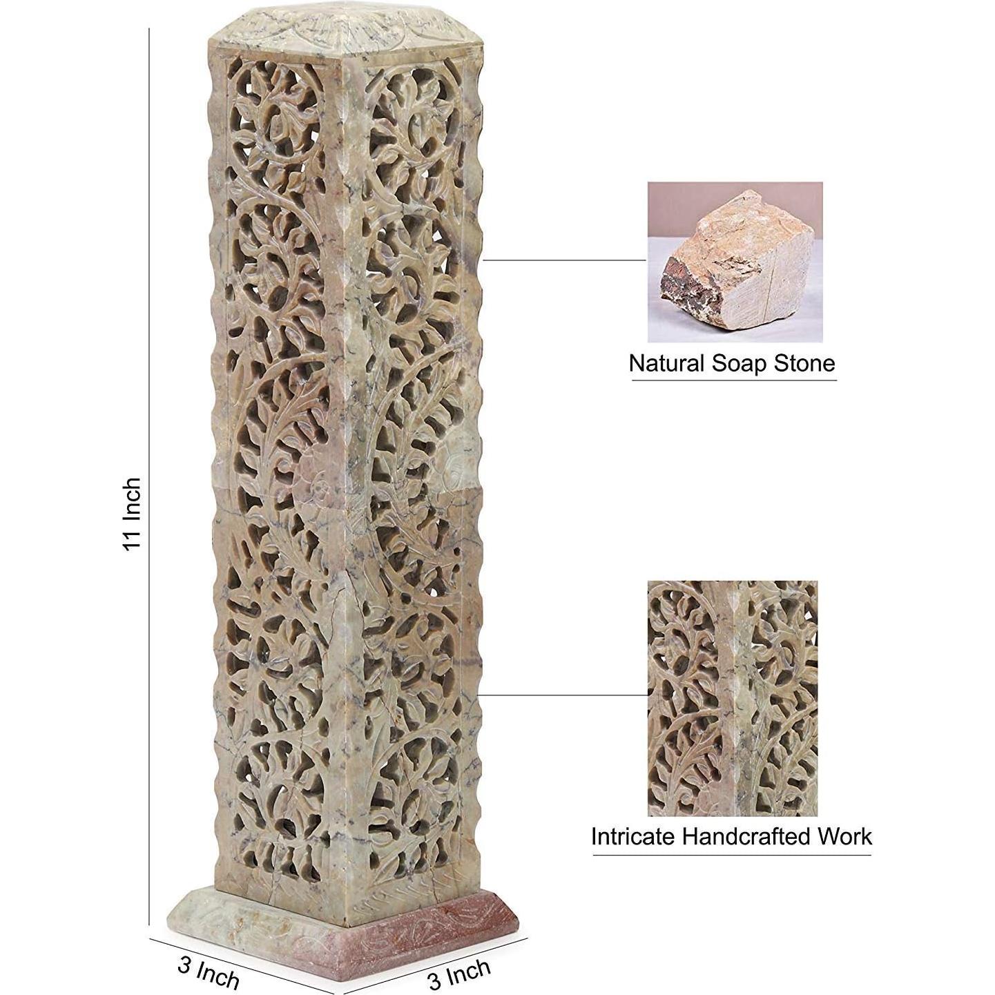 Soporte para Incienso y Velas Carry Me de Piedra de Jabón 27.94 cm