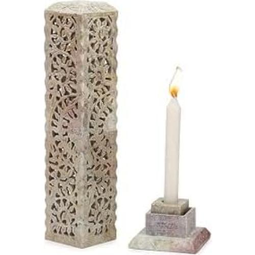 Soporte para Incienso y Velas Carry Me de Piedra de Jabón 27.94 cm