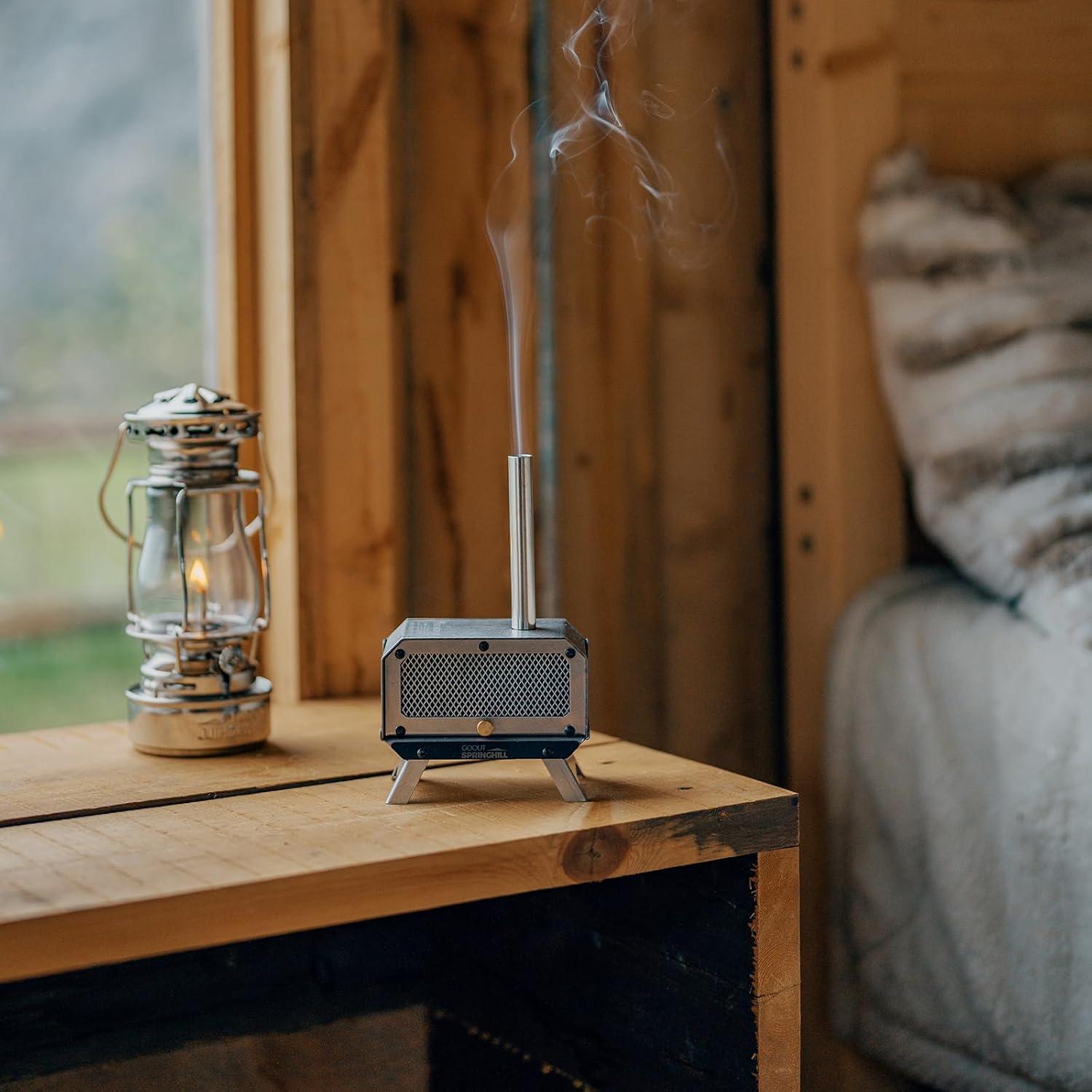 Quemador de Incienso GOOUT SPRINGHILL Acero Inoxidable Plata 10.2x6.1x16.5 cm