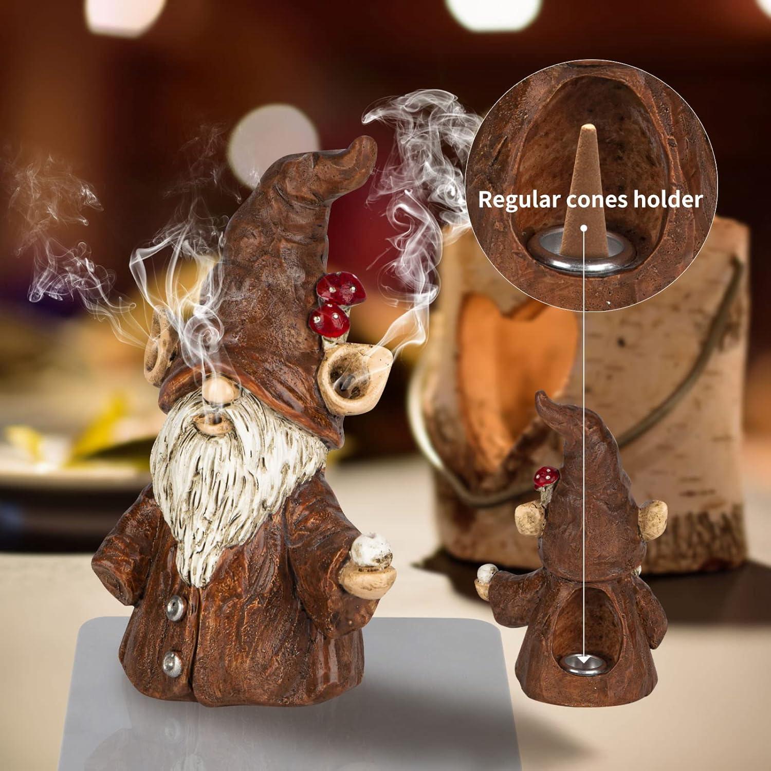 Porta inciensos gnomo Cacukap 10.16x8.89 cm resina