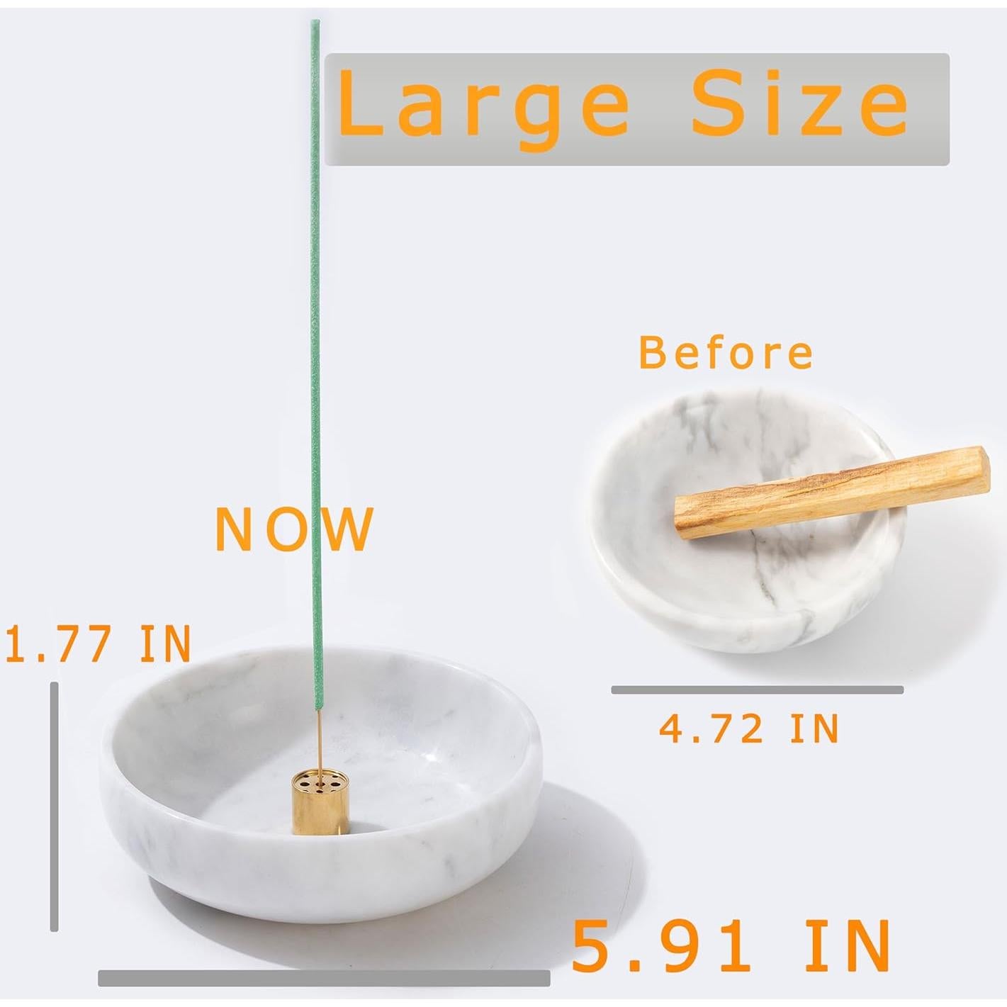 Soporte de Incienso 6 en 1 CM CHIC MONDAY de Mármol 15 cm