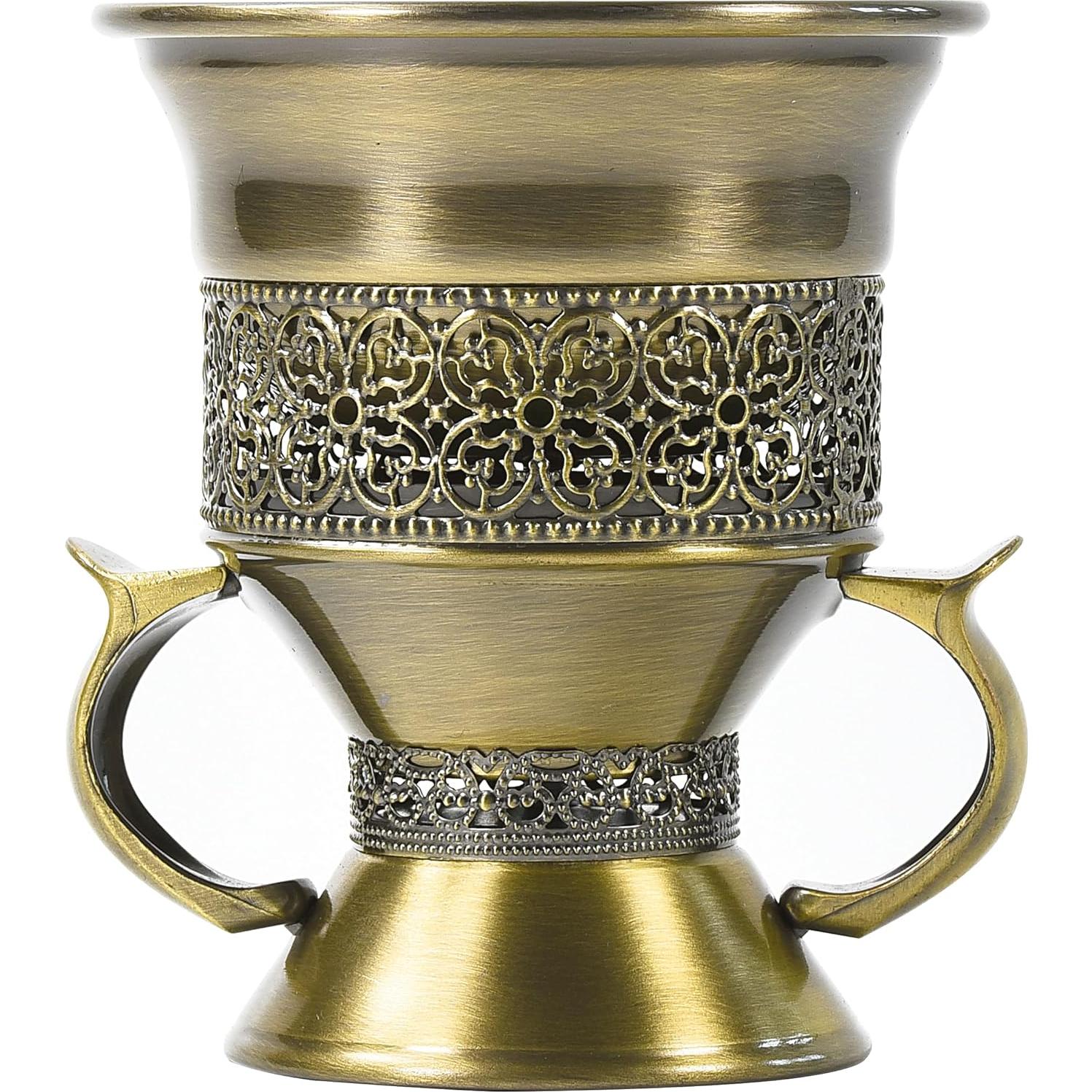 Quemador de Incienso HOCUROAY de Metal Bronce con Pinzas