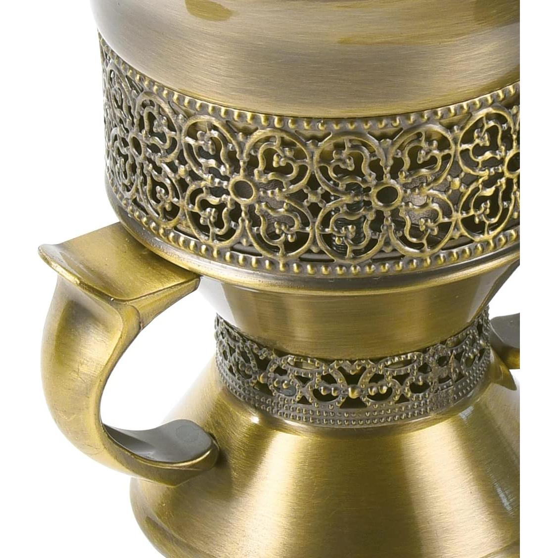 Quemador de Incienso HOCUROAY de Metal Bronce con Pinzas