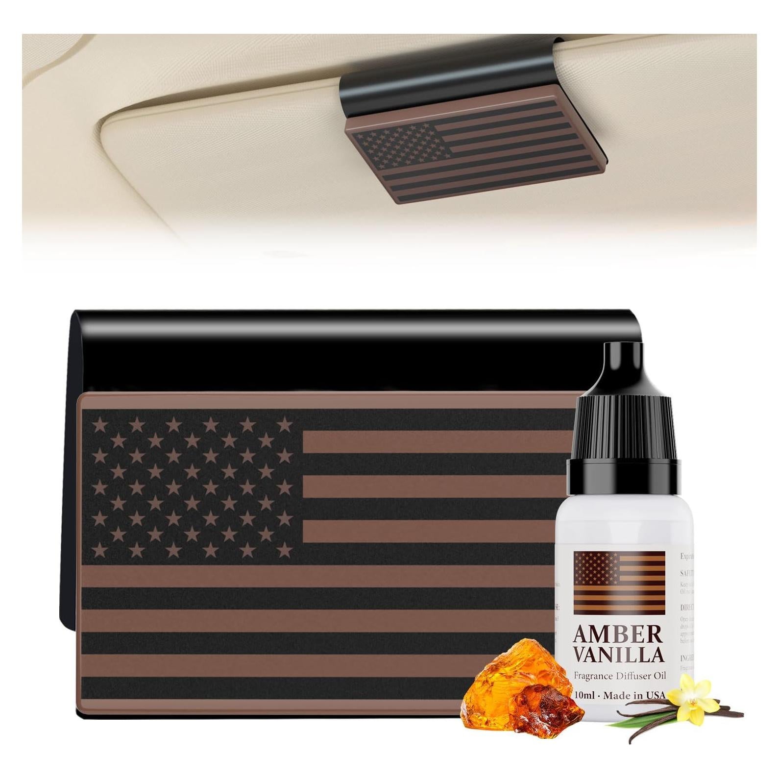 Difusor de aire para coche Wellington 10 ml Ámbar Vainilla 3 PCS