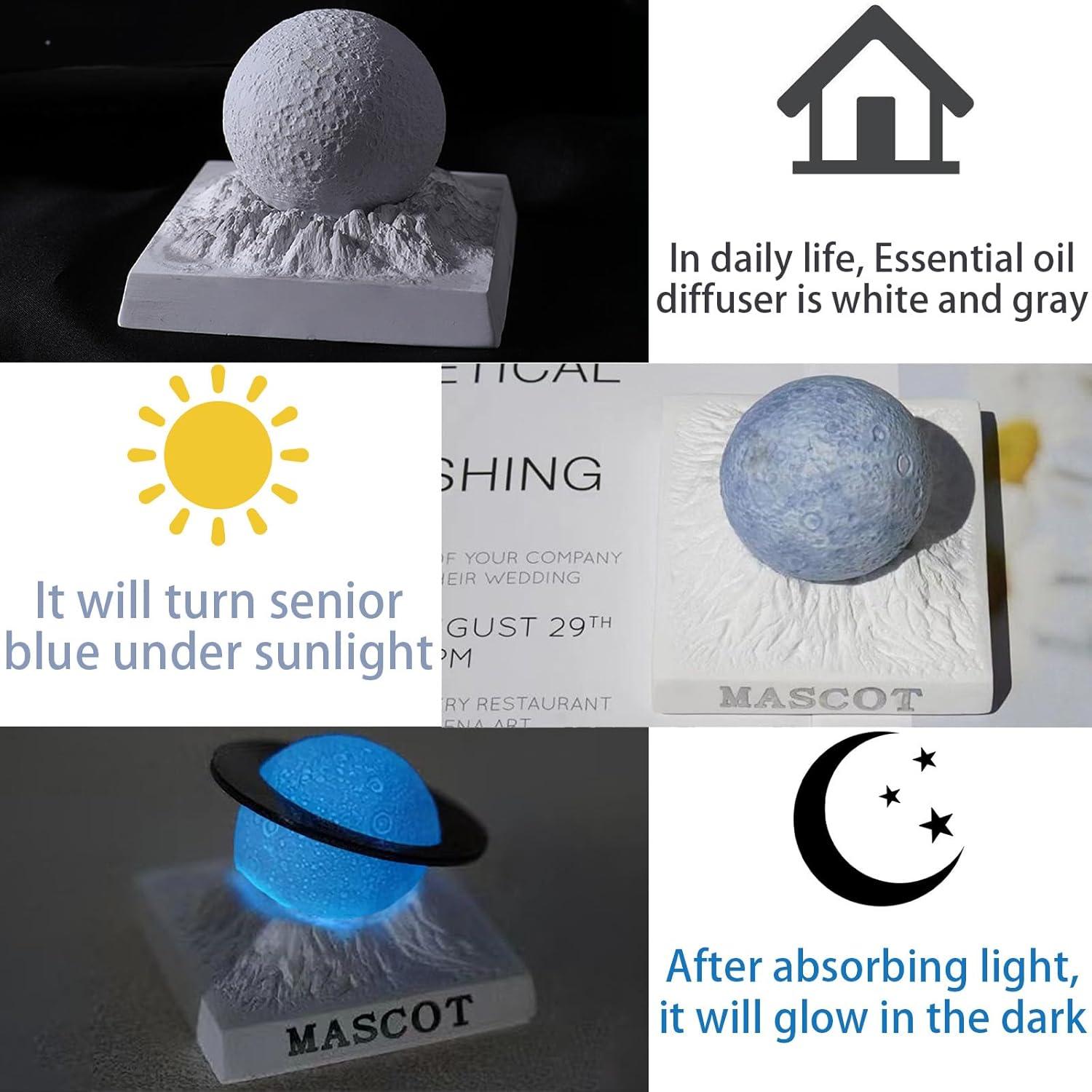 Difusor de Aroma Hikiwin de Piedra Planeta Cambia Color 360g