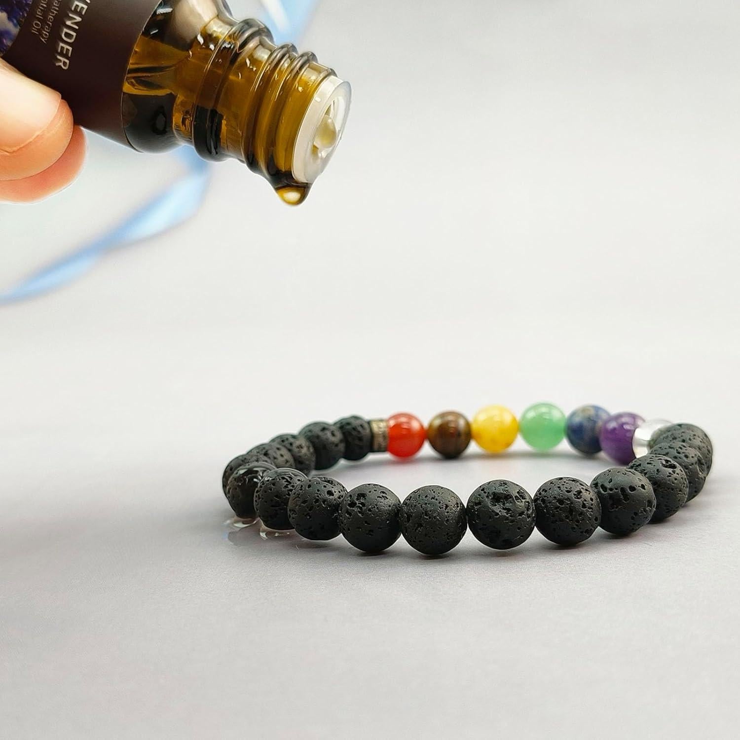 Difusor de Aceite Esencial Pasivo Genérico con Pulsera de Lava