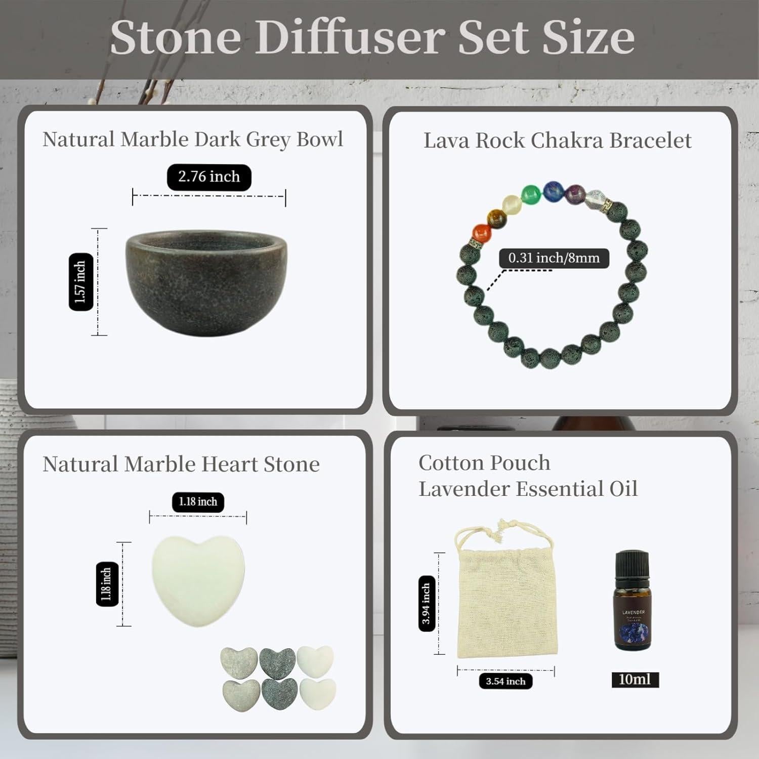 Difusor de Aceite Esencial Pasivo Genérico con Pulsera de Lava