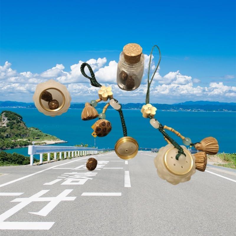 Llavero de Piedra Buena Suerte con Cierre de Hebilla 10cm